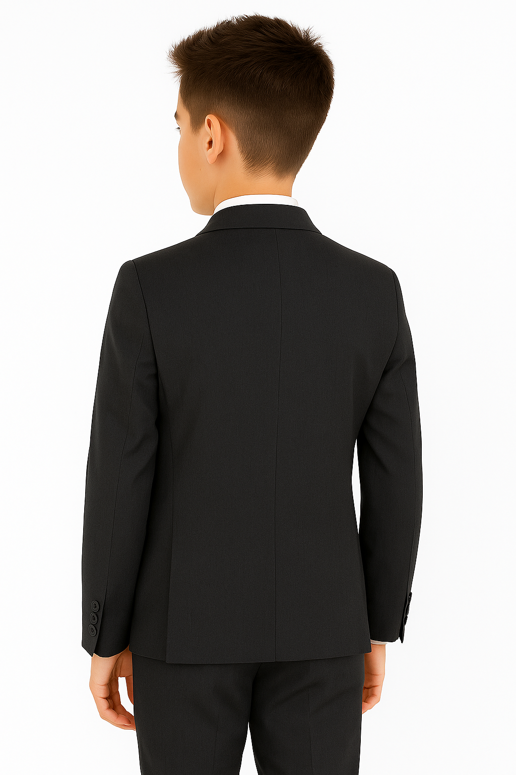 Boys Tailored Fit Formal Suit - LANDON - Charcoal Grey