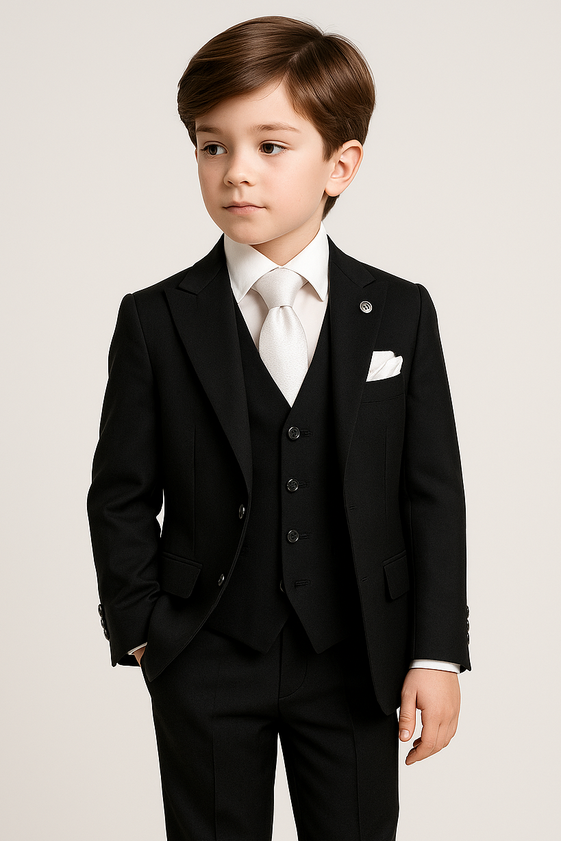 Boys Slim Fit Suit - JACK Black