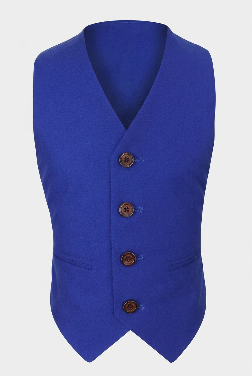 Boys Slim Fit Royal Blue Suit - Royal Blue