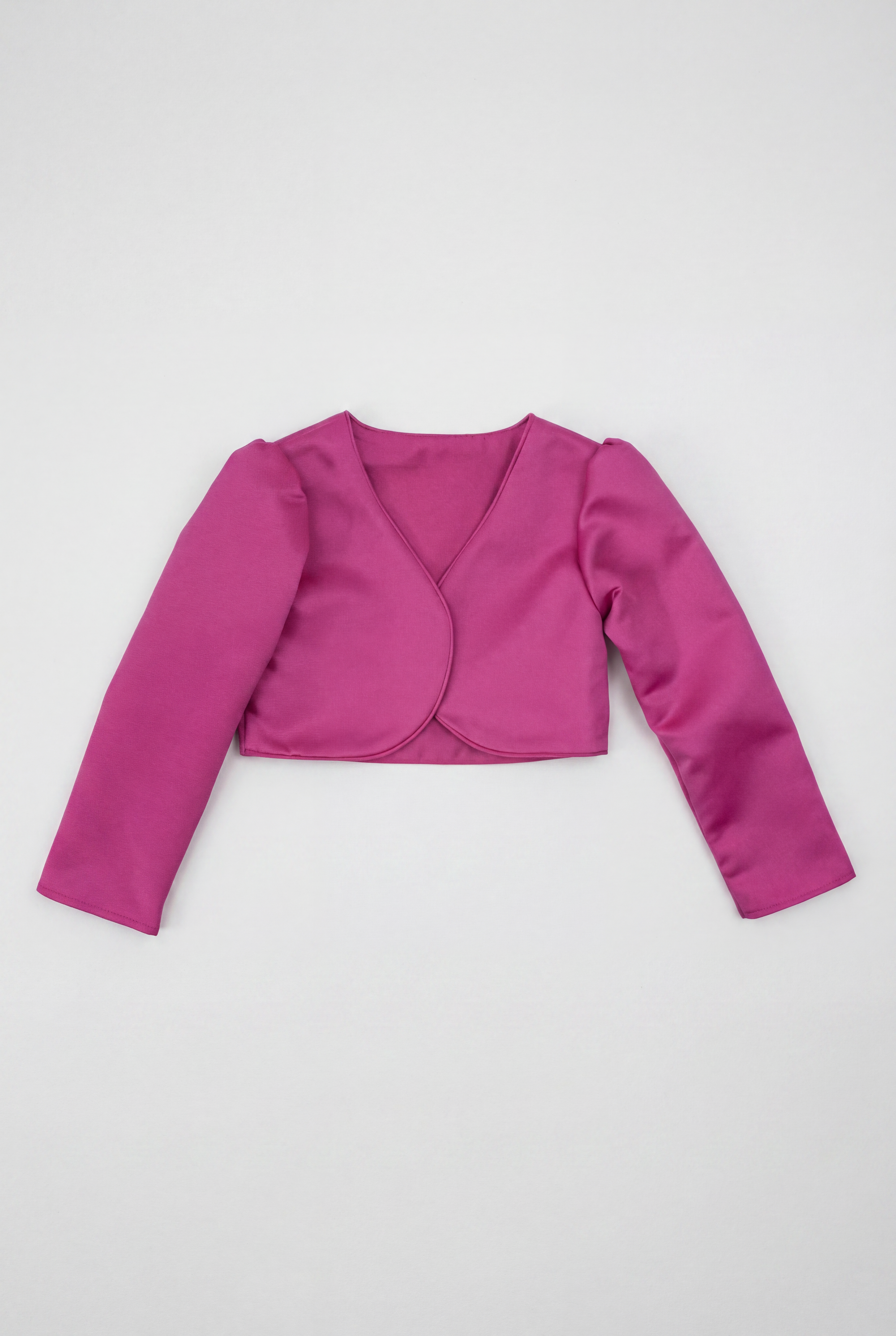 Babies & Girls Long Sleeves Bolero - Fuchsia