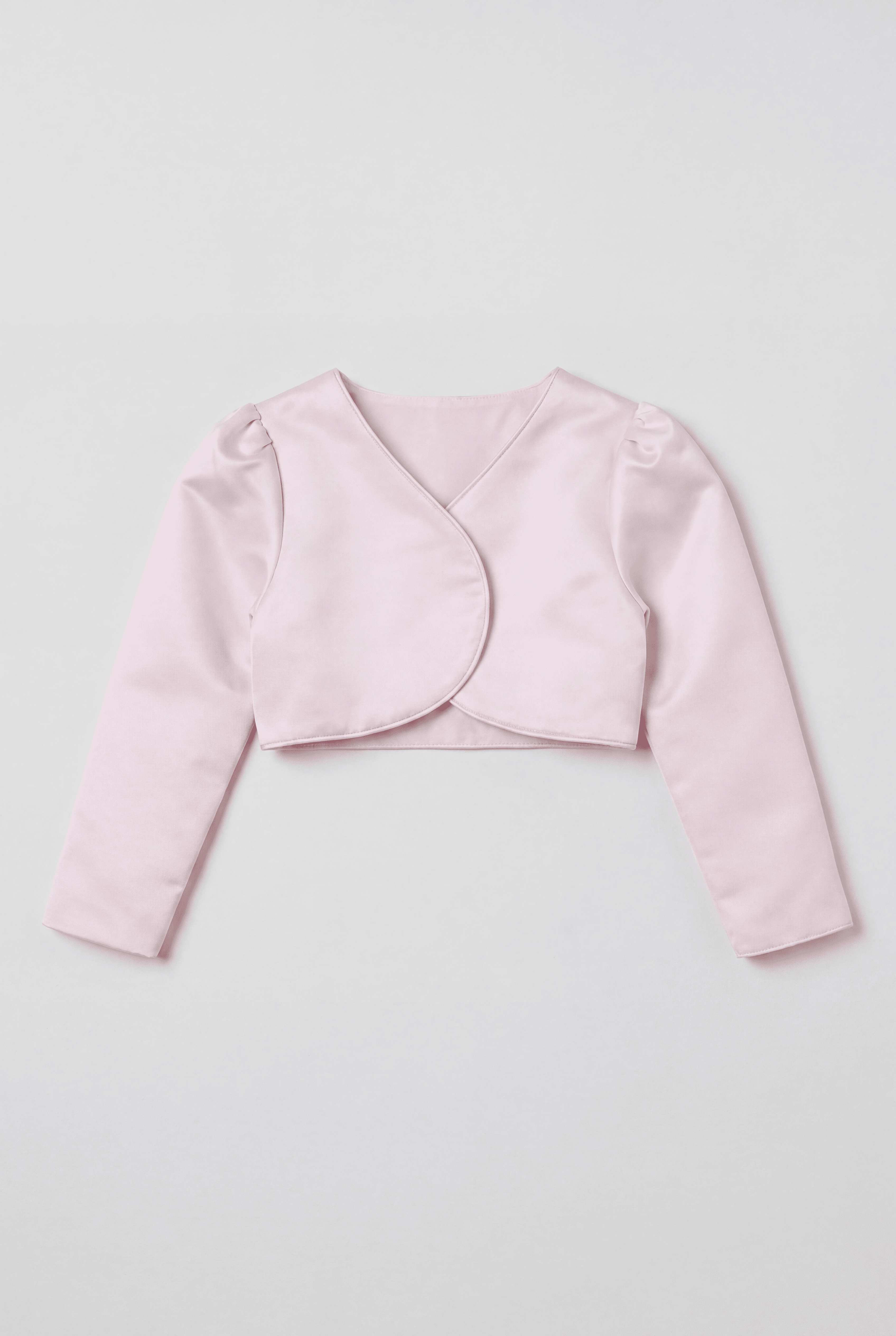 Babies & Girls Long Sleeves Bolero - Baby Pink