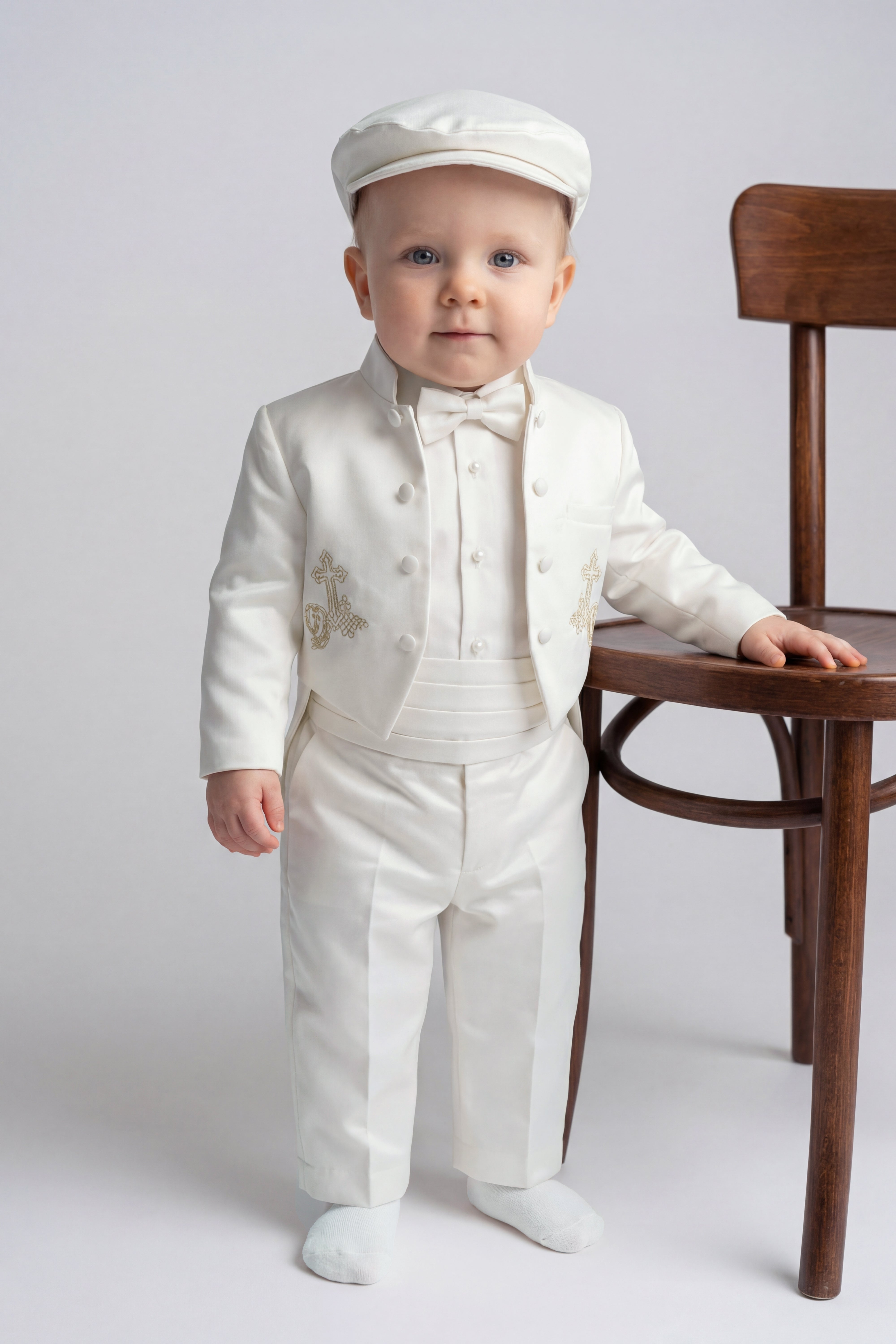Baby Boys Christening Baptism Outfit - Ivory
