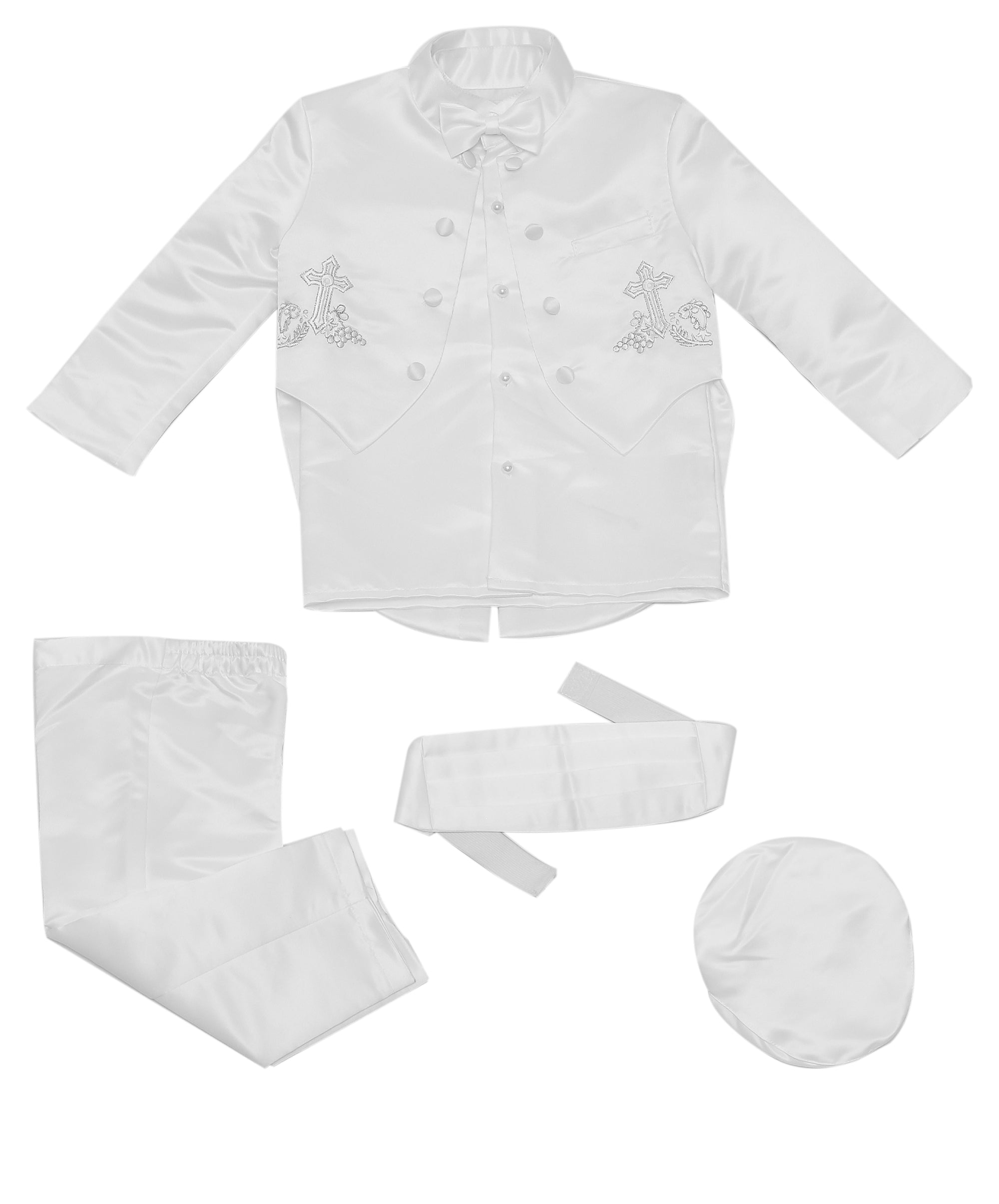Baby Boys Christening Baptism Outfit - White