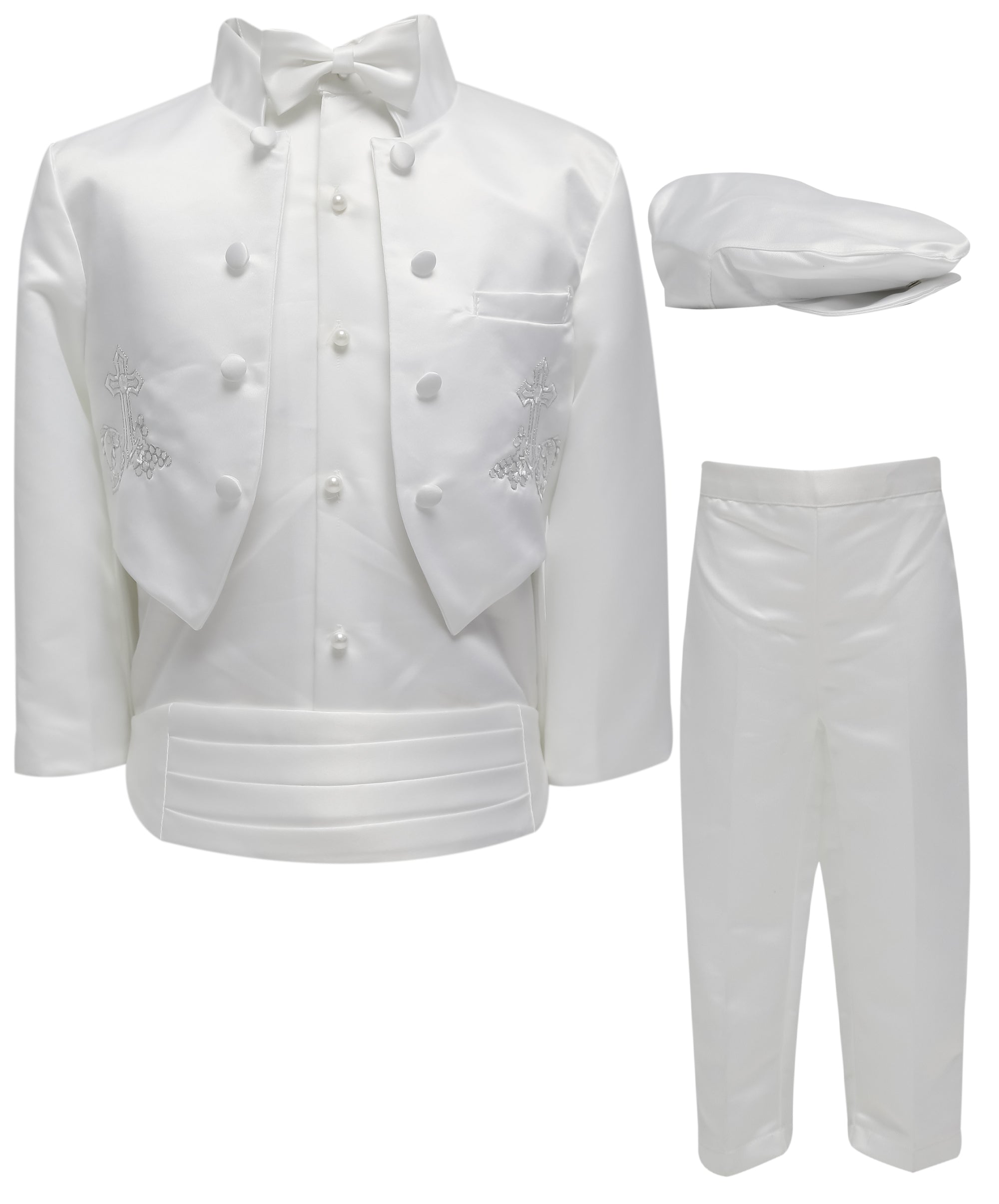 Baby Boys Christening Baptism Outfit - White