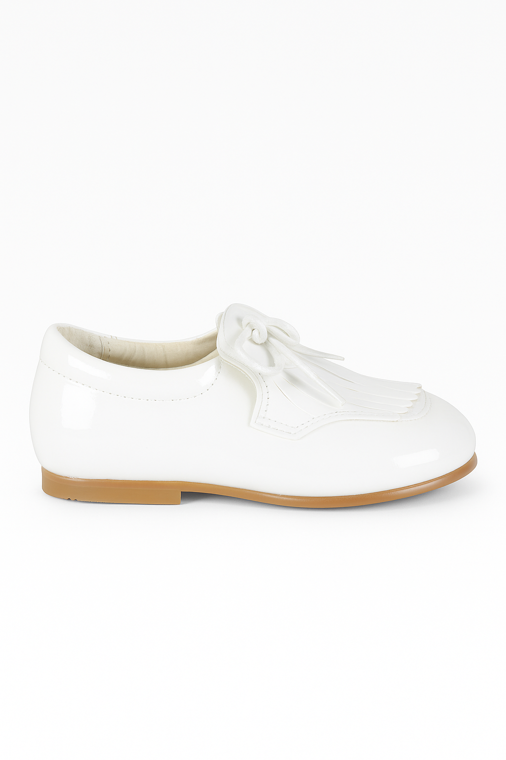 Baby Boys Pre- walker Patent Loafer - ADAM - White