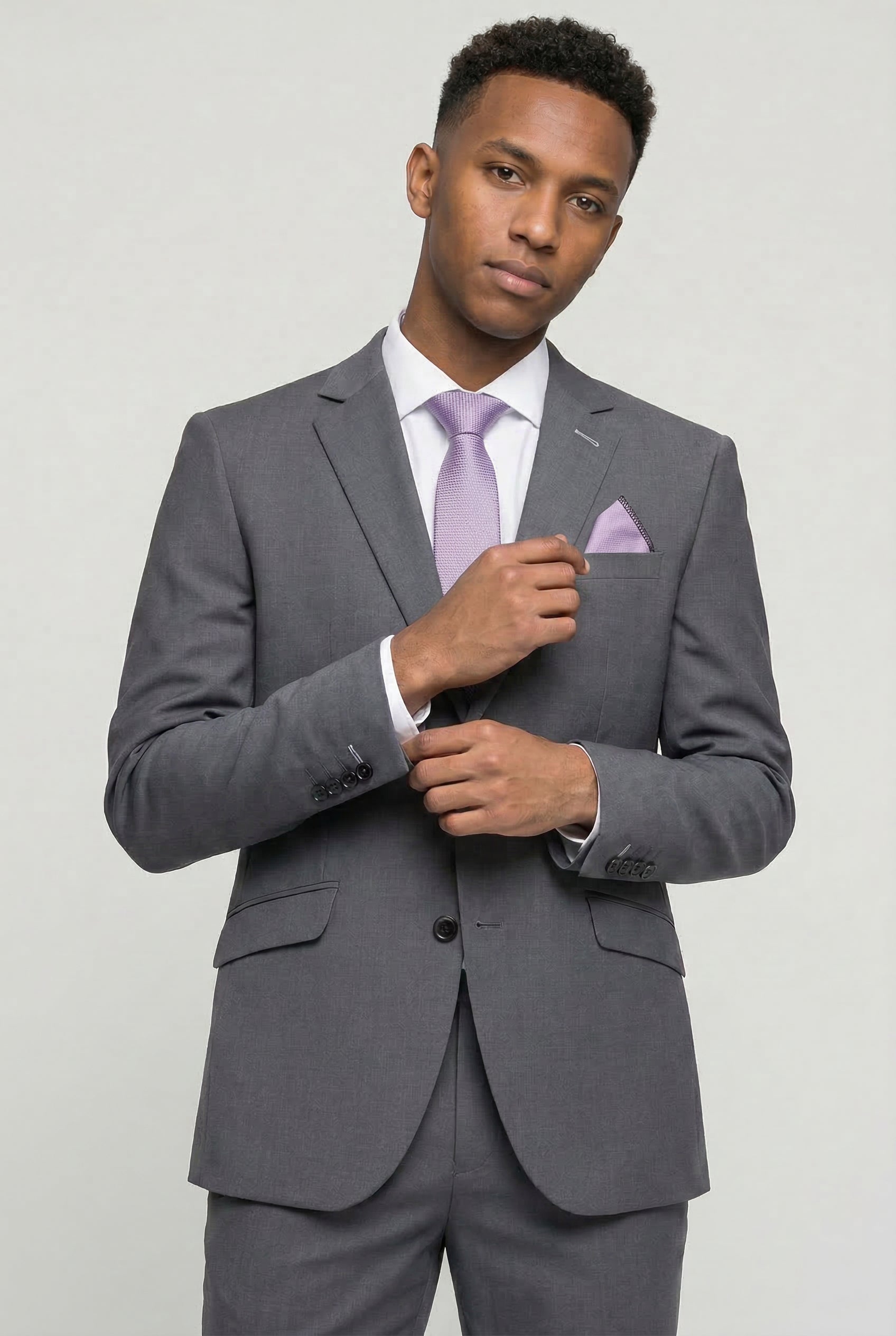 Bond 2-Piece Prom Suit - Charcoal Grey