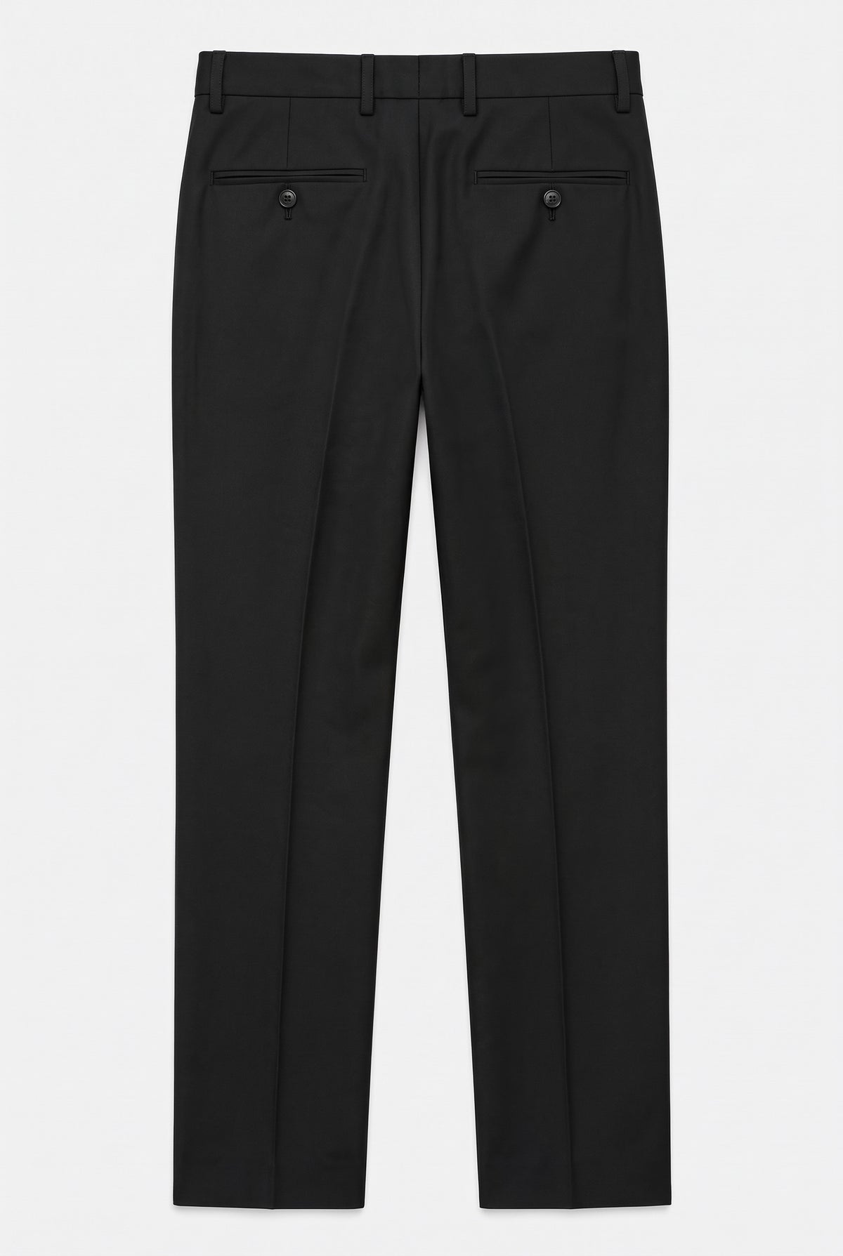 Boys 3-Piece Tuxedo Suit with Satin Notch Lapel - Romano Black Trousers Back Picture