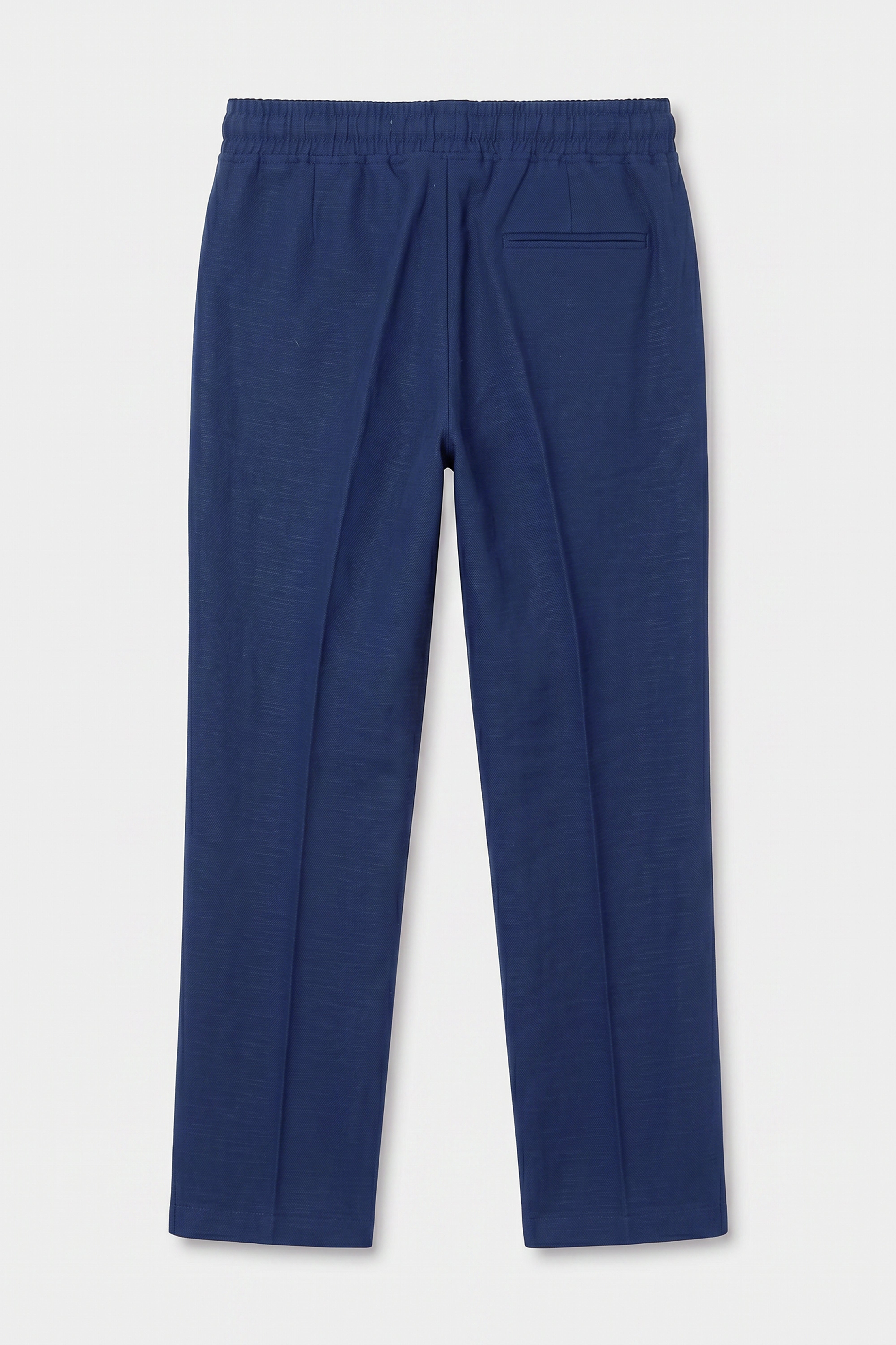 Boys 4-Piece Cotton Casual Suit - Navy Trousers Back Picture