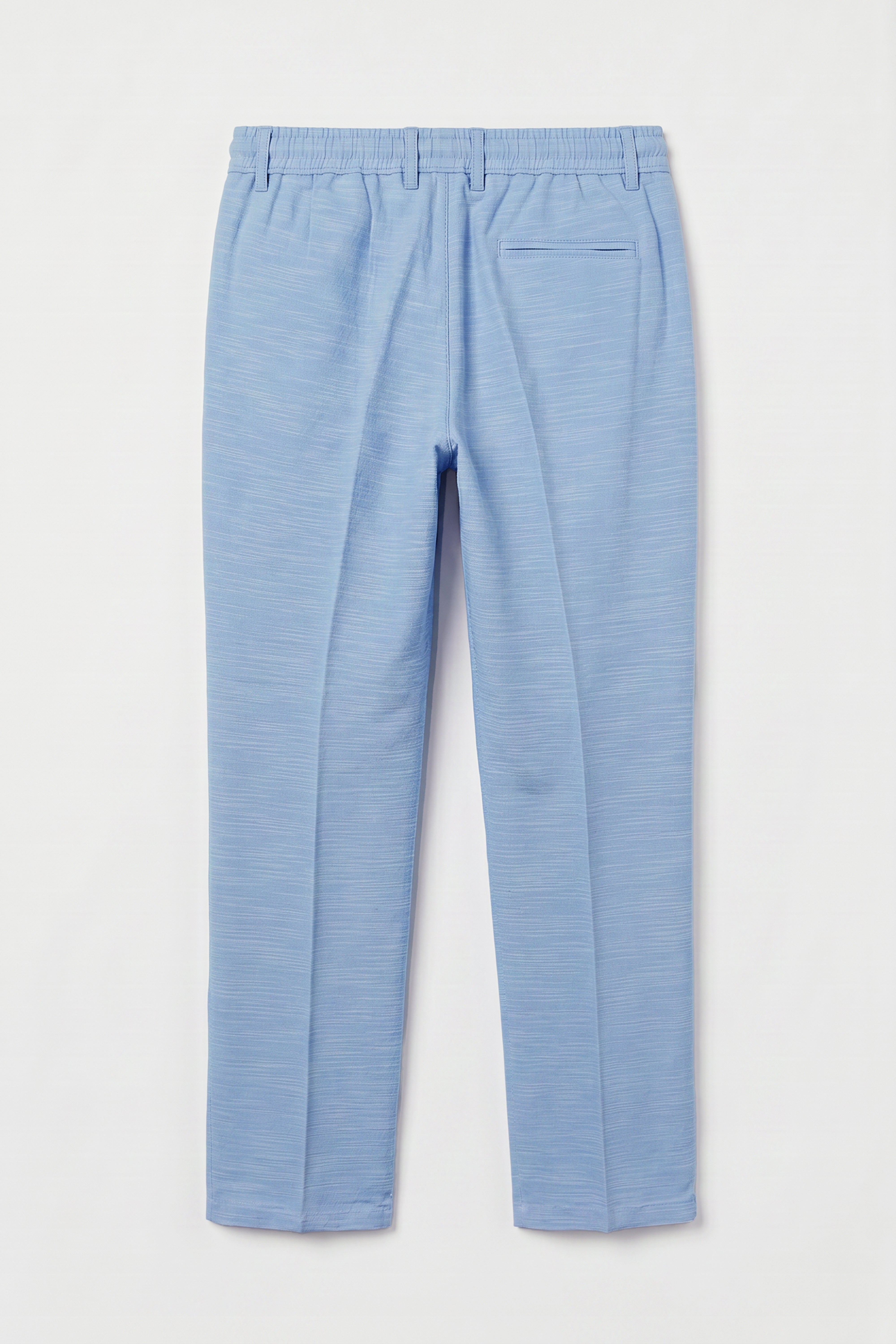 Boys 4-Piece Cotton Casual Suit - Sky Blue Trousers Back Picture