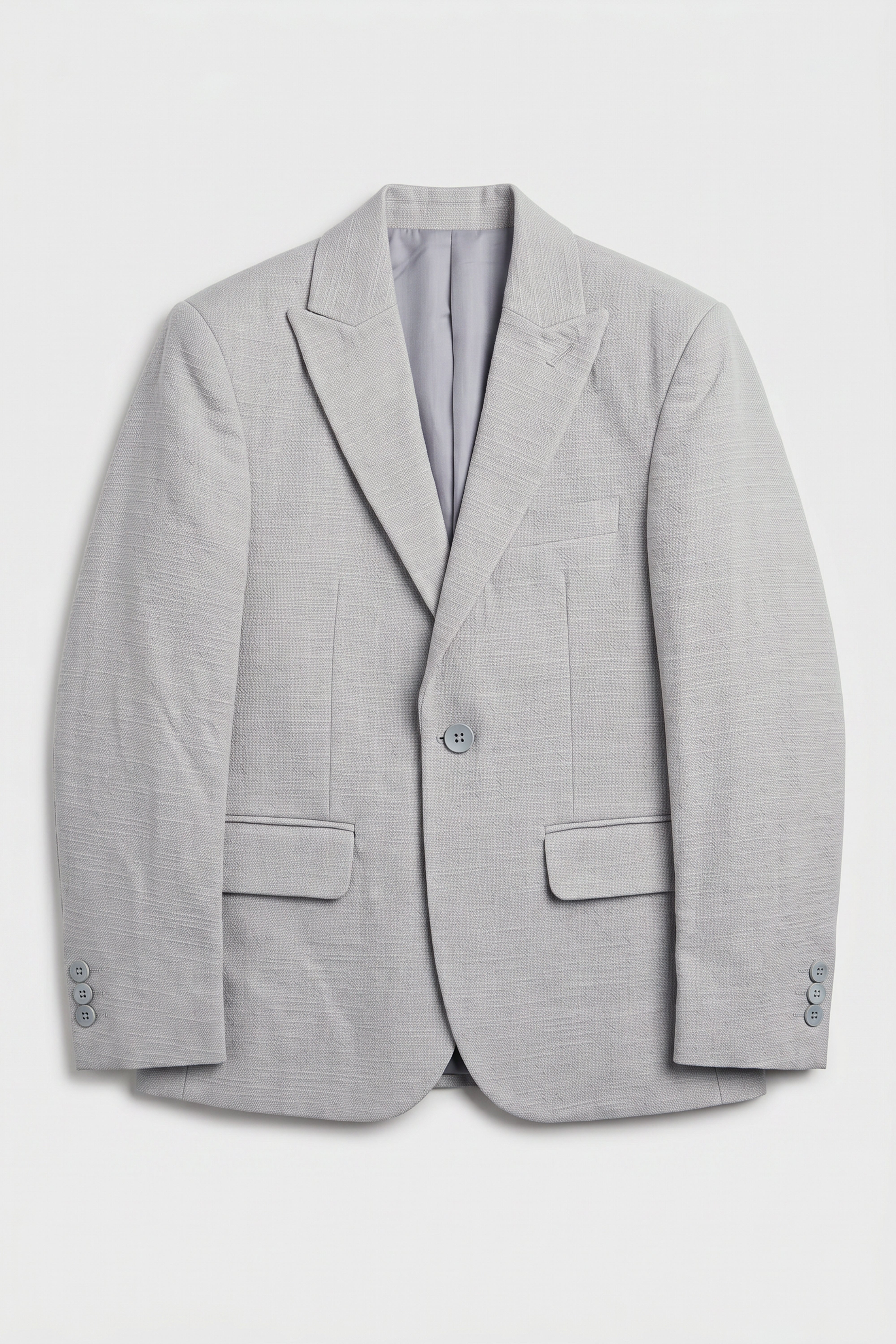 Boys 4-Piece Cotton Casual Suit - Stone Blazer Front Picture