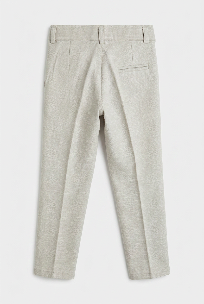 Boys 5-Piece Cotton Smart Casual Suit - Beige