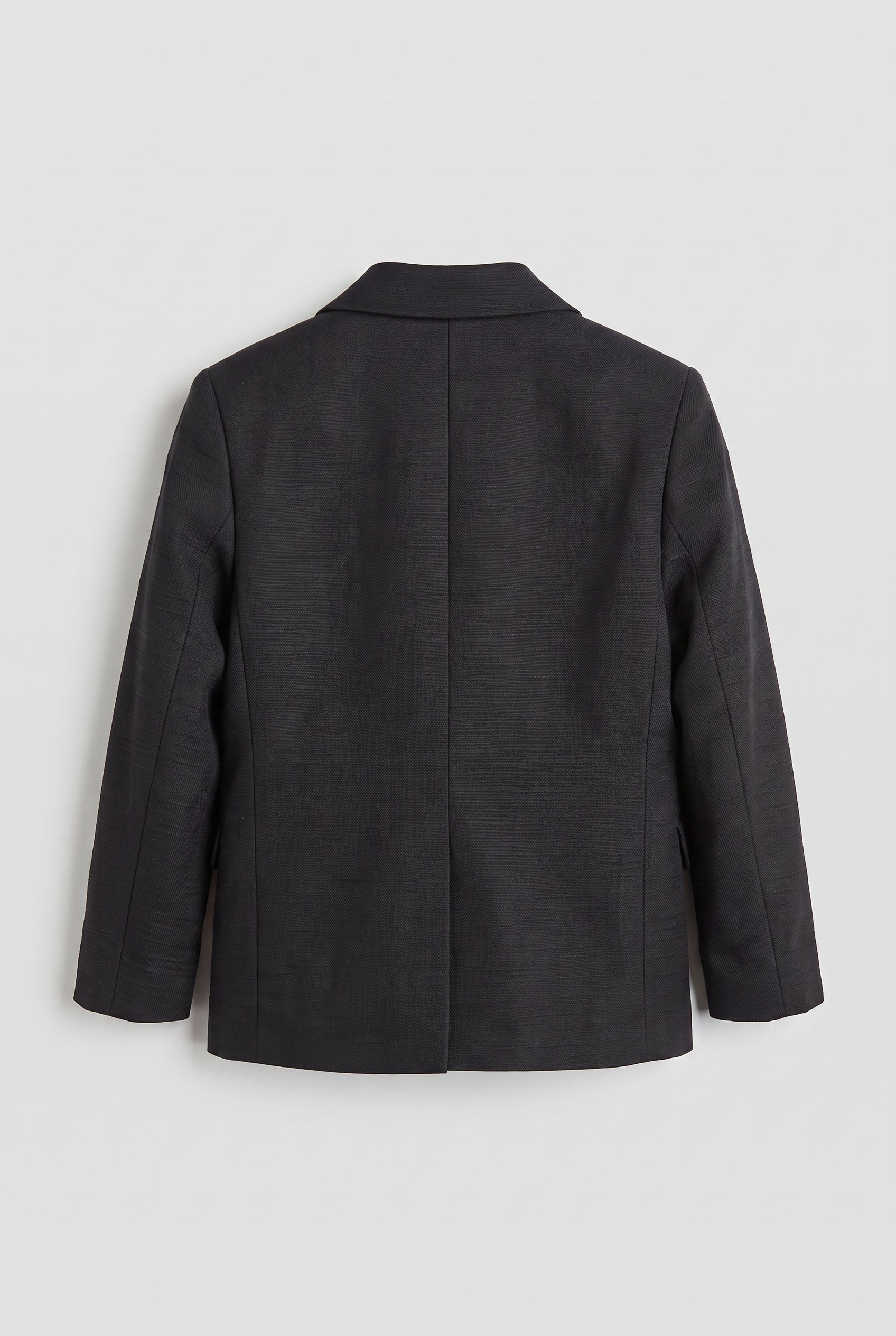 Boys 5-Piece Cotton Smart Casual Suit - Black Blazer Back Picture