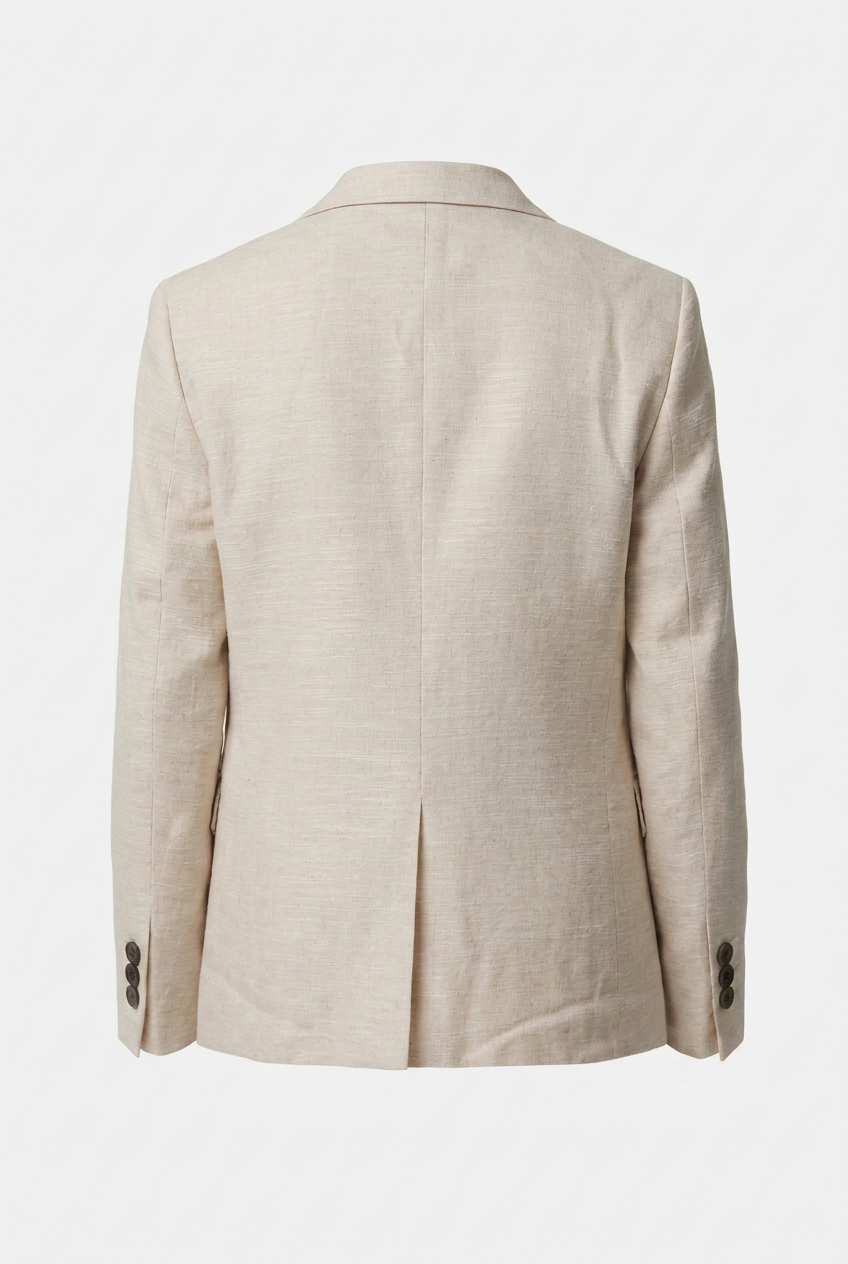 Boys 5-Piece Cotton Smart Casual Suit - Cream