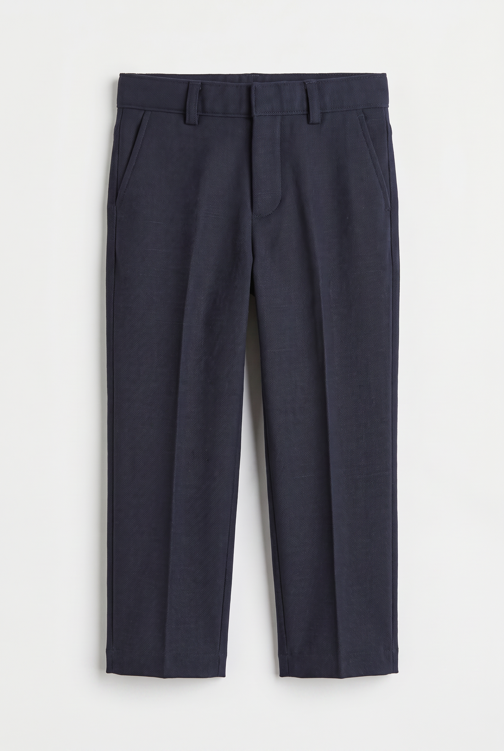 Boys 5-Piece Cotton Smart Casual Suit - Navy Trousers Picture
