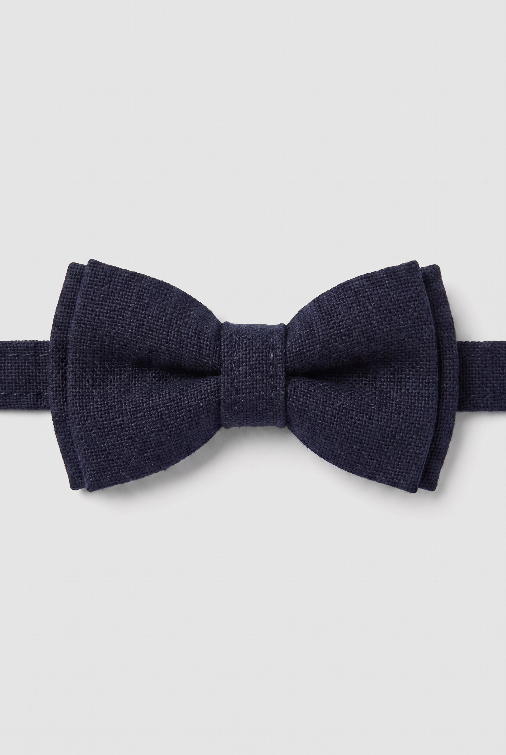 Boys 5-Piece Cotton Smart Casual Suit - Navy Bowtie Picture