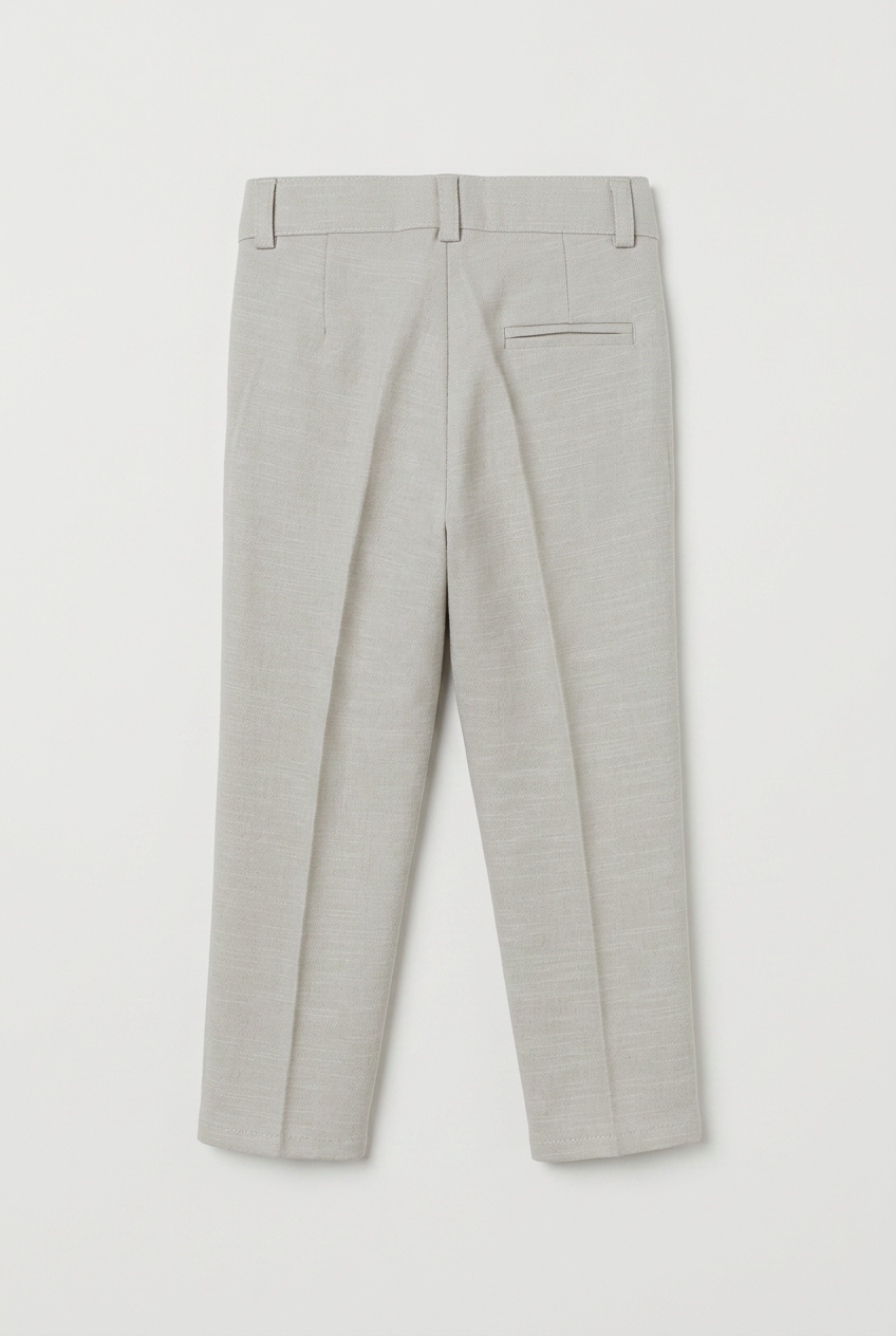 Boys 5-Piece Cotton Smart Casual Suit - Stone Grey