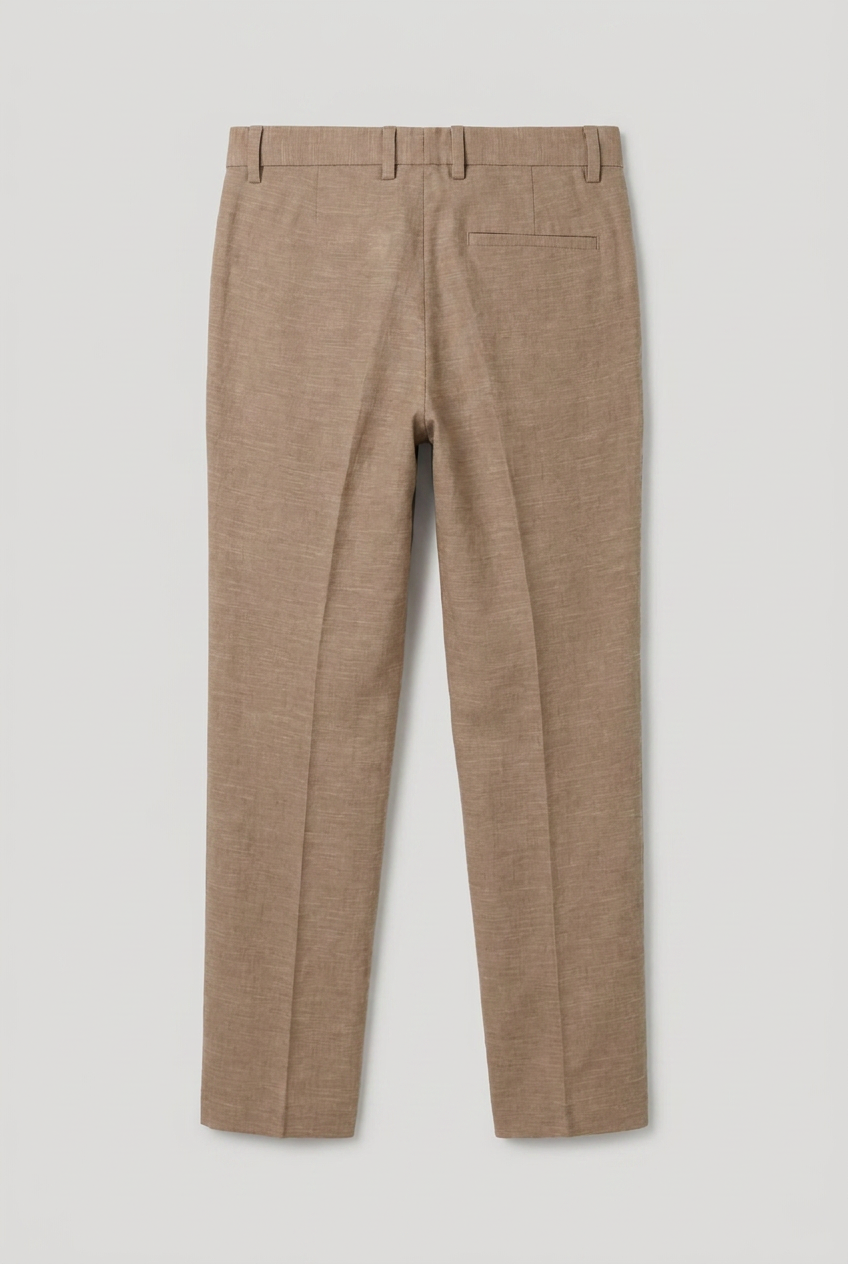 Boys 5-Piece Cotton Smart Casual Suit - Tan Brown