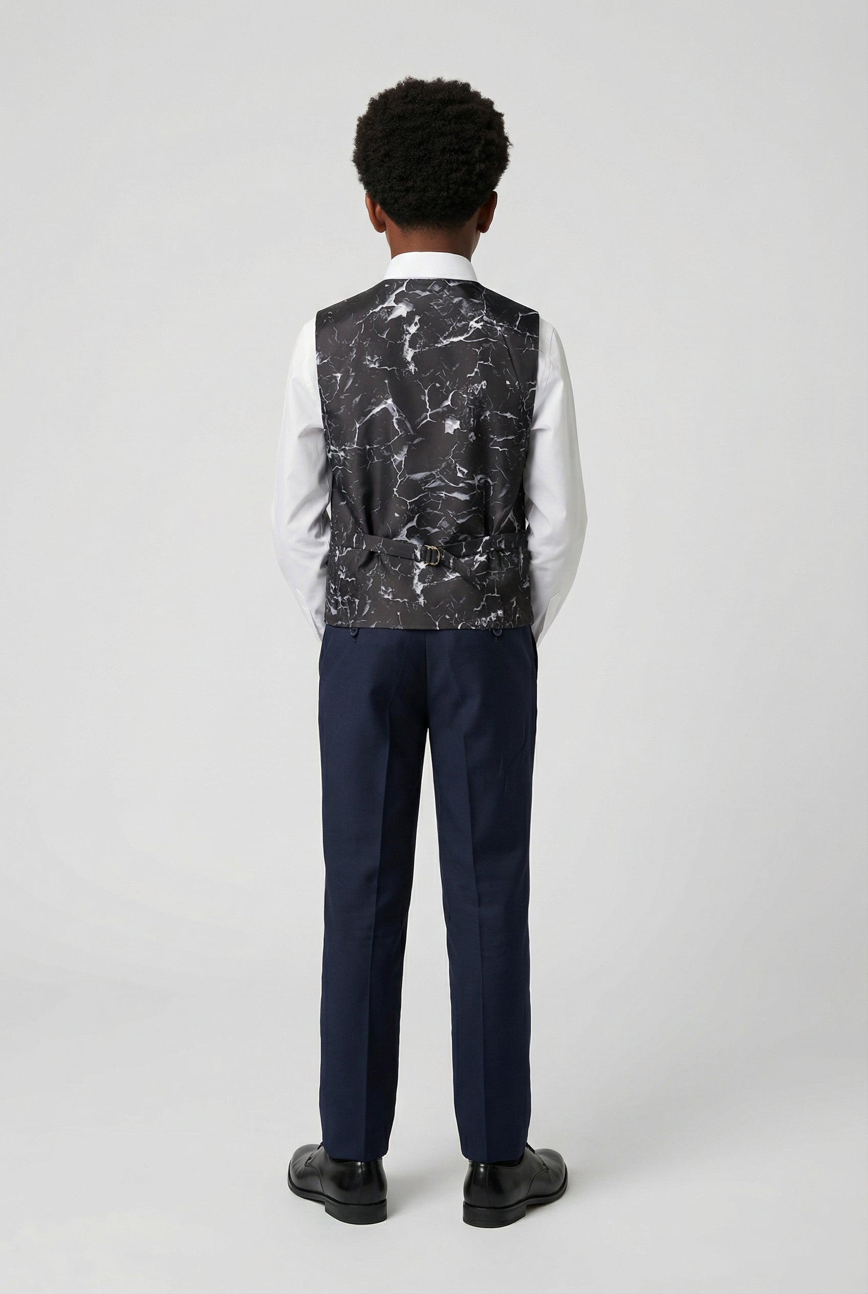 Boys 5-Piece Tailored Fit Formal Suit - Grant - Navy Blue