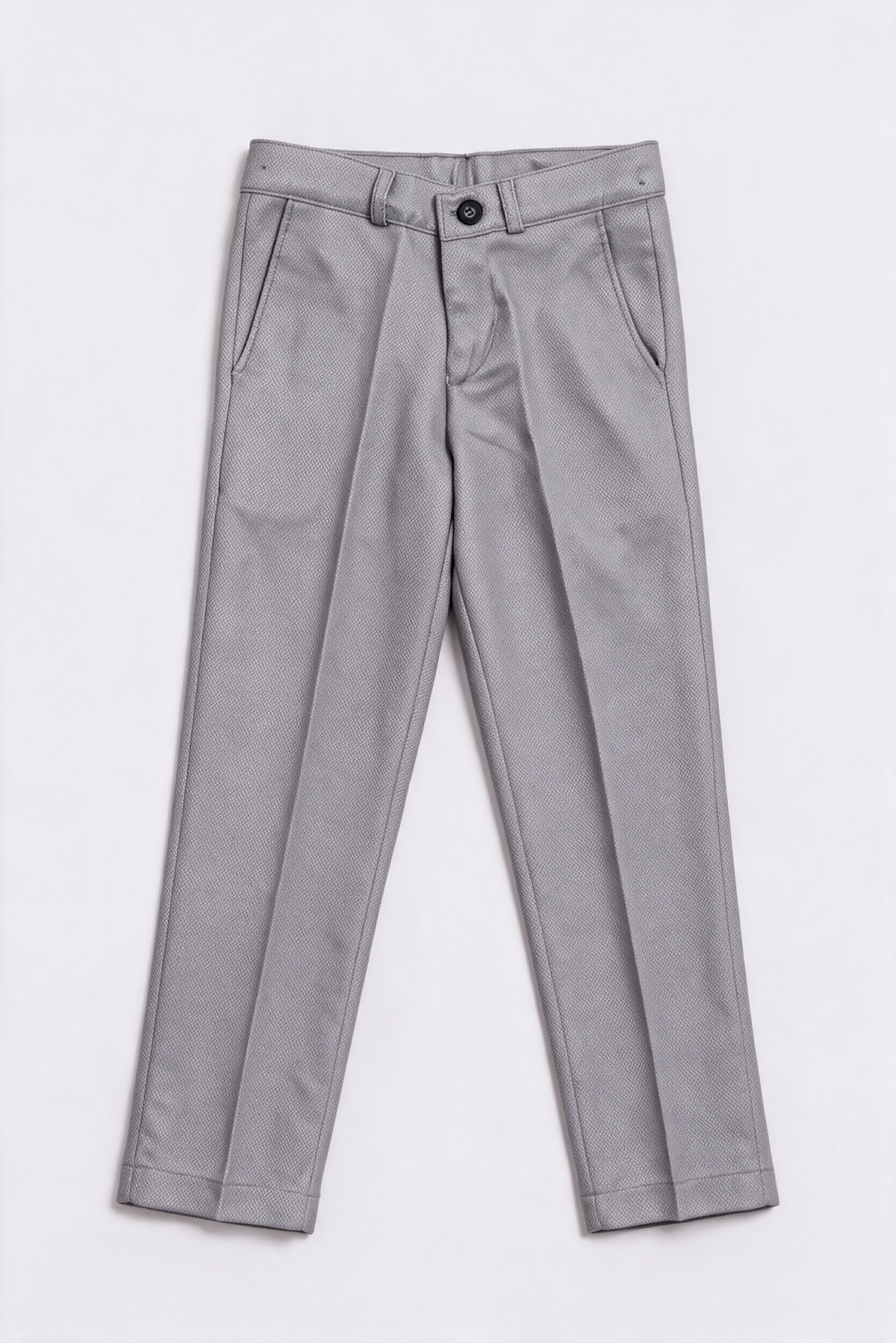 Boys 5-Piece Textured Suit with Double Breasted Waistcoat - Sota Tan Trousers Picture