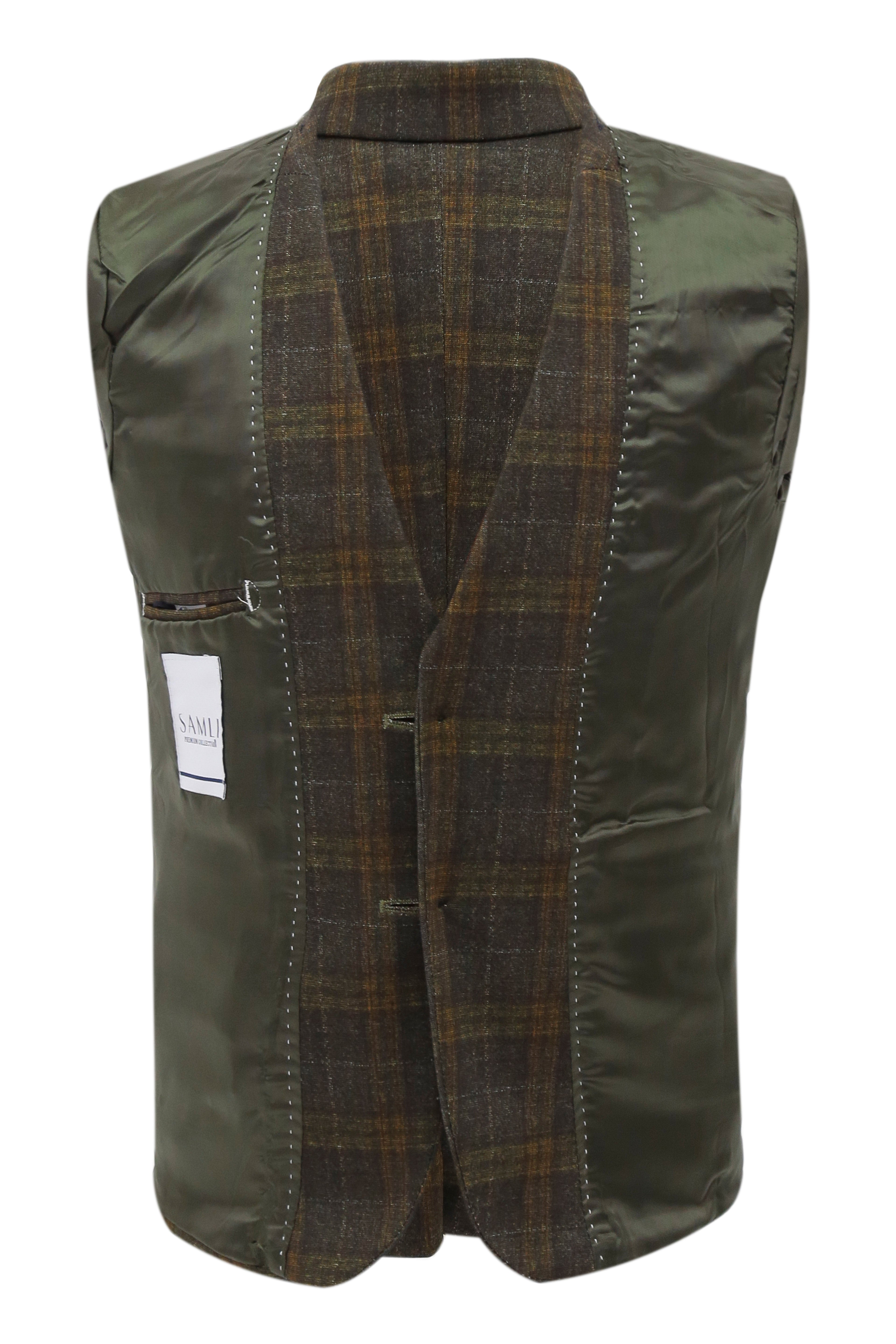 Boys 7 Pieces Check Plaid Suit Set - Bown