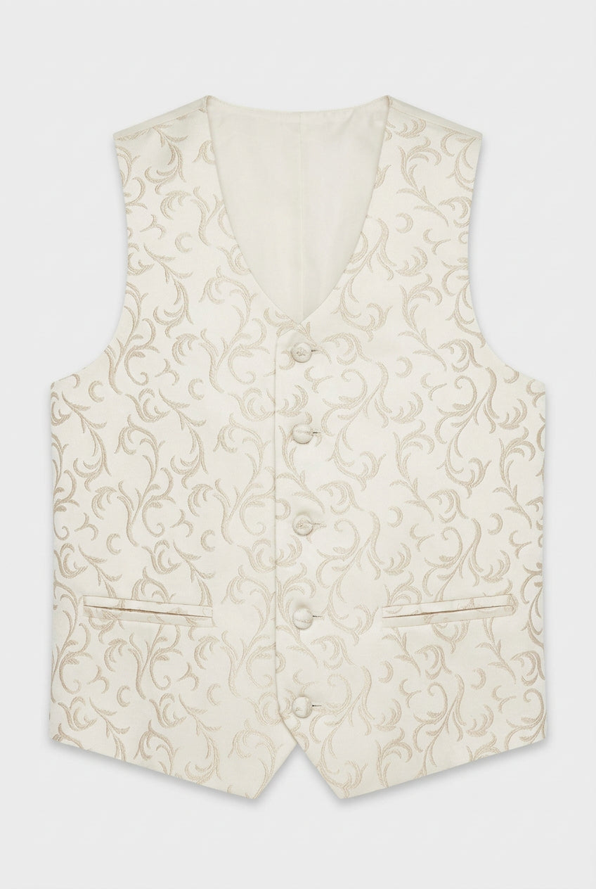 Boys All In One Communion Tailored Fit Suit - Ivory