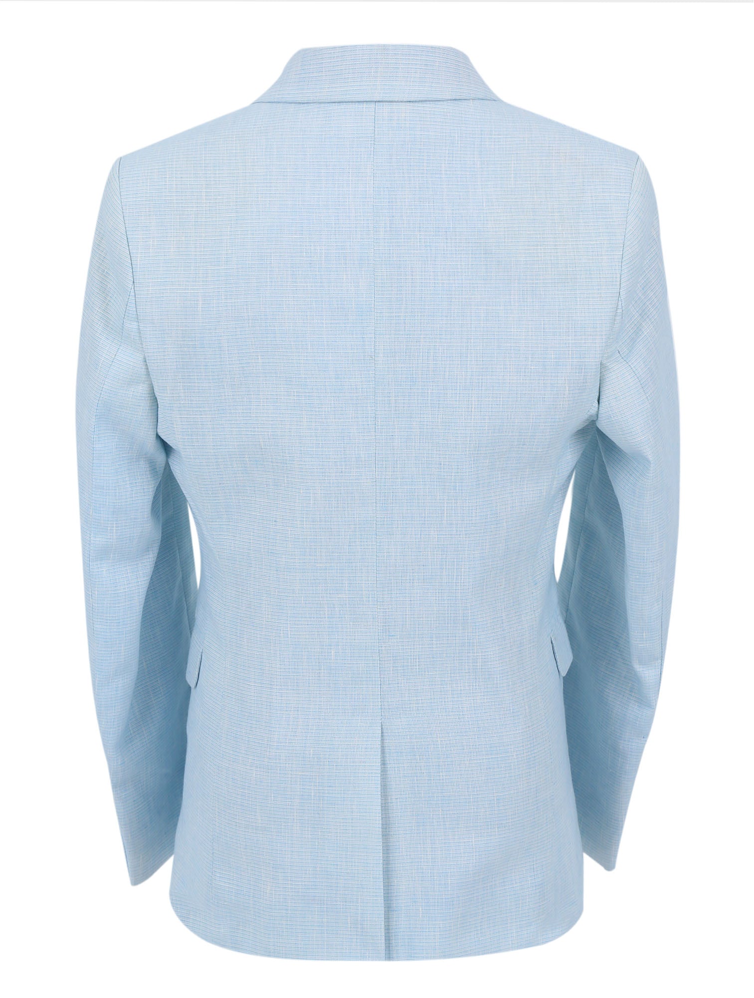 Boys Casual Linen Blazer - Sky Blue