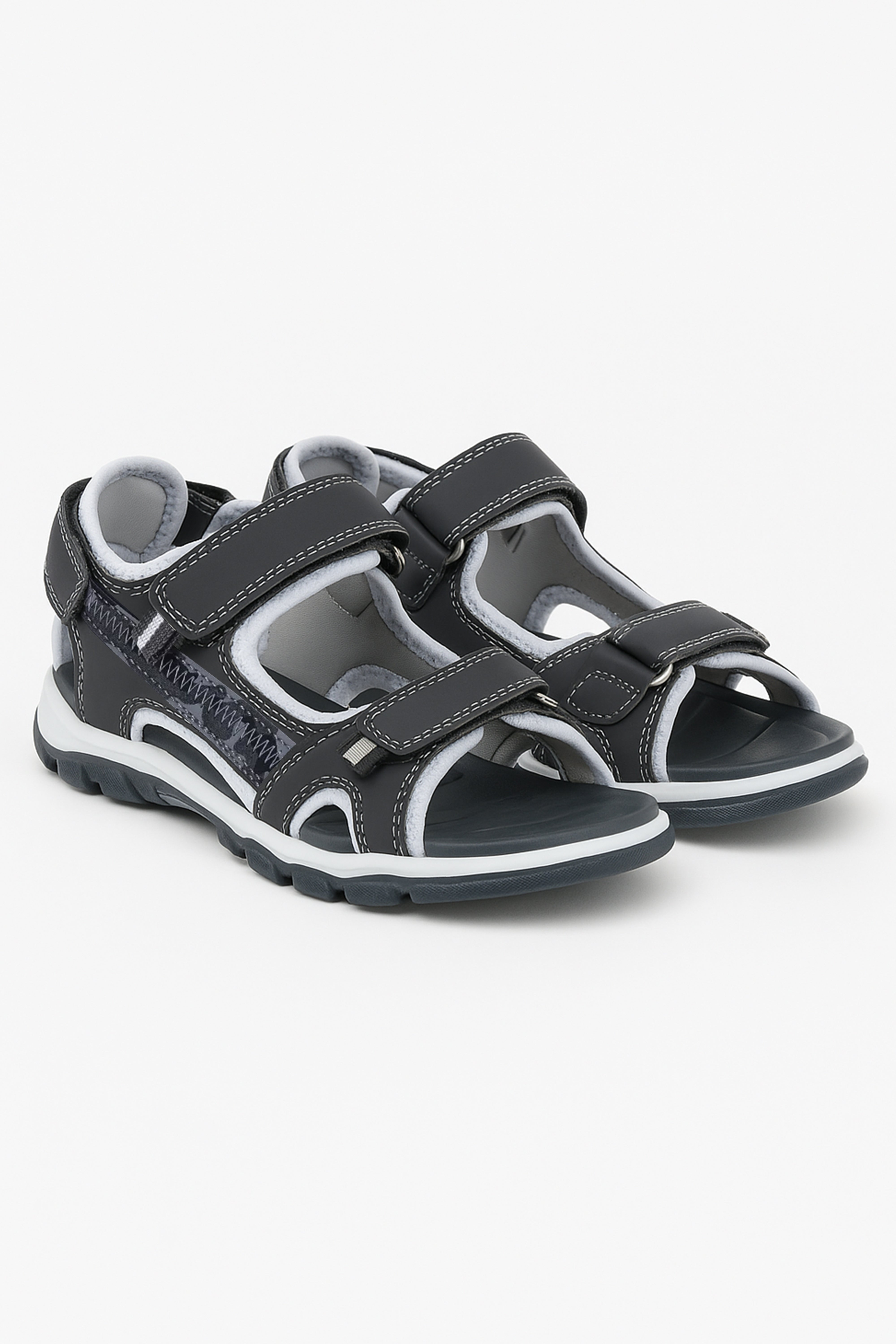 Boys Casual Sport Open Toe Sandals - Grey Pair Side Picture
