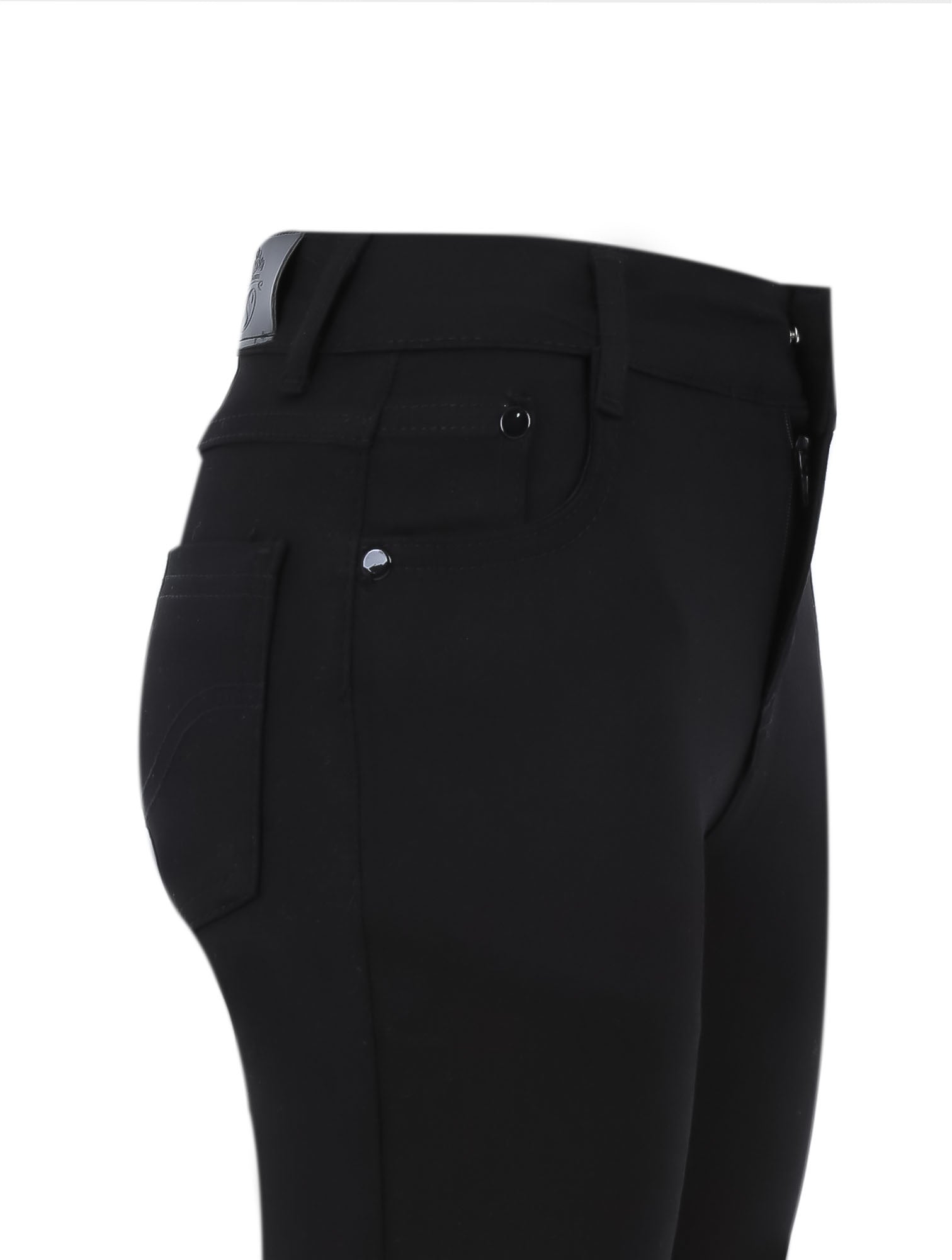 Boys Casual Stretch Chino Trousers - Black