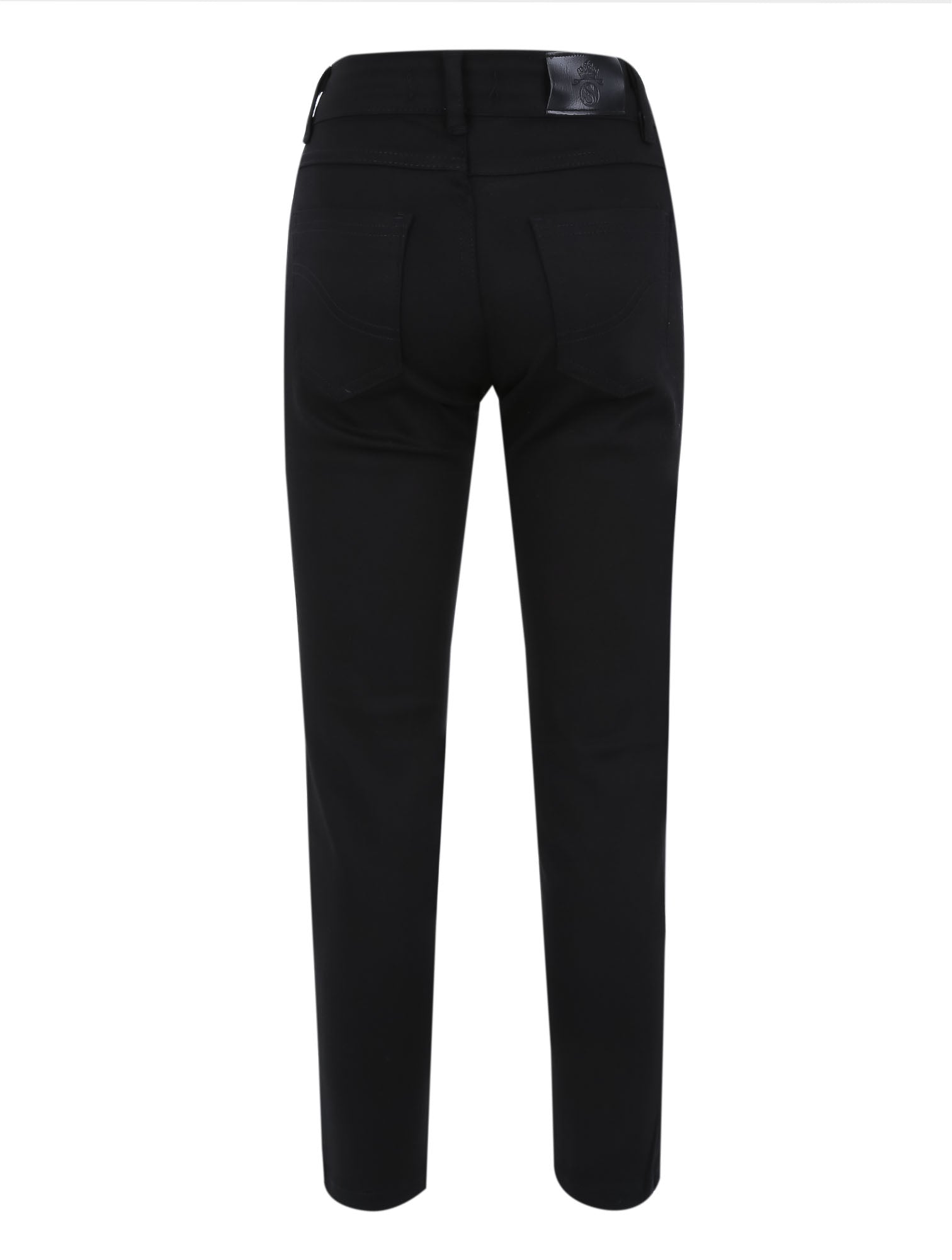 Boys Casual Stretch Chino Trousers - Black
