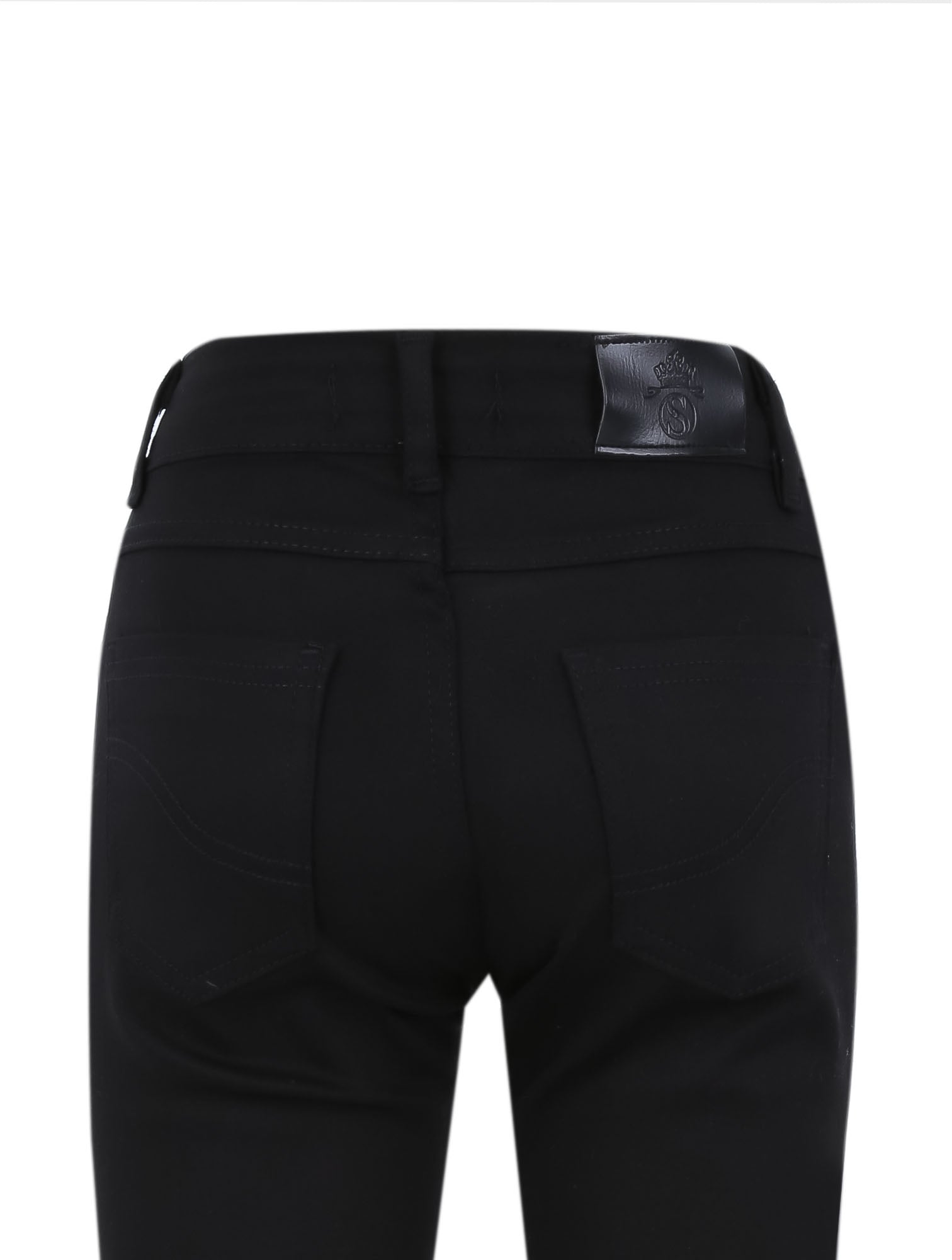 Boys Casual Stretch Chino Trousers - Black