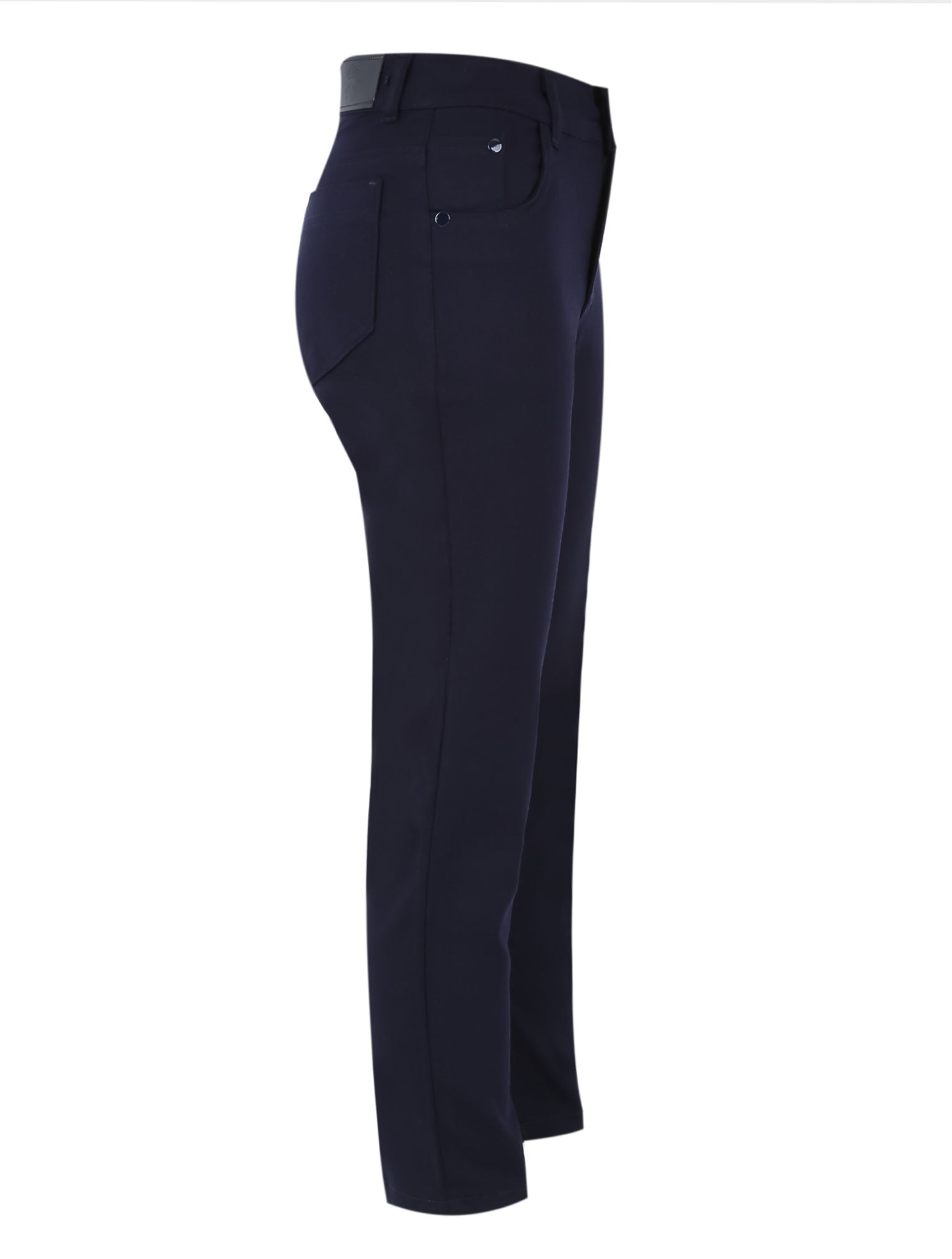 Boys Casual Stretch Chino Trousers - Navy Blue