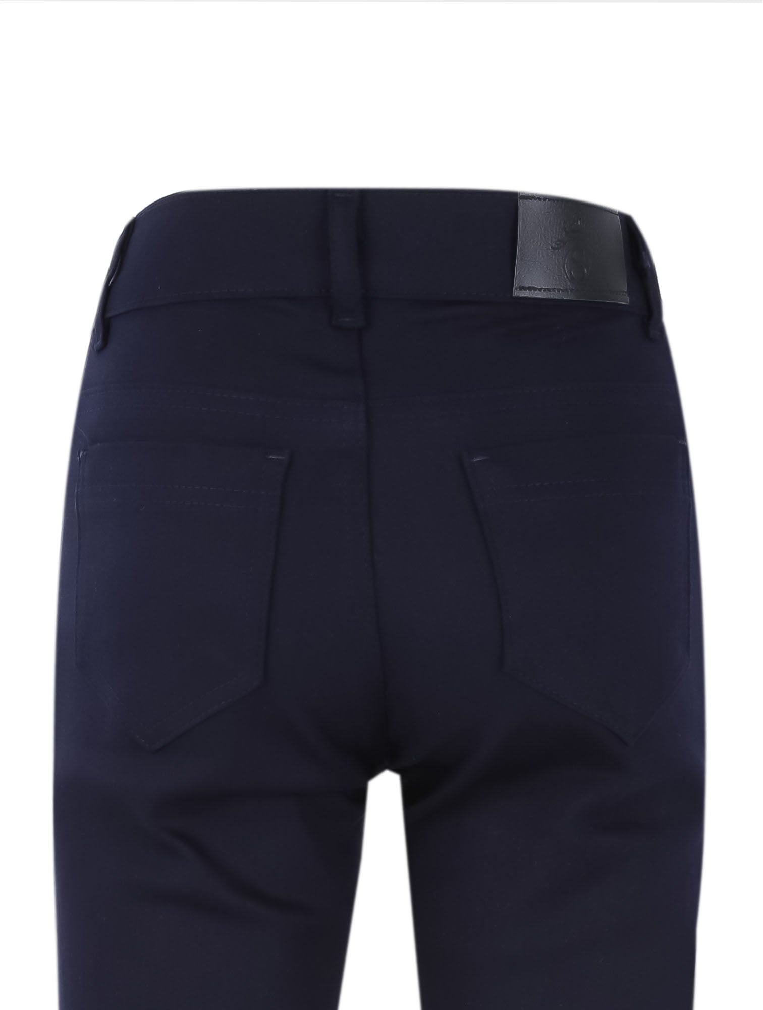 Boys Casual Stretch Chino Trousers - Navy Blue