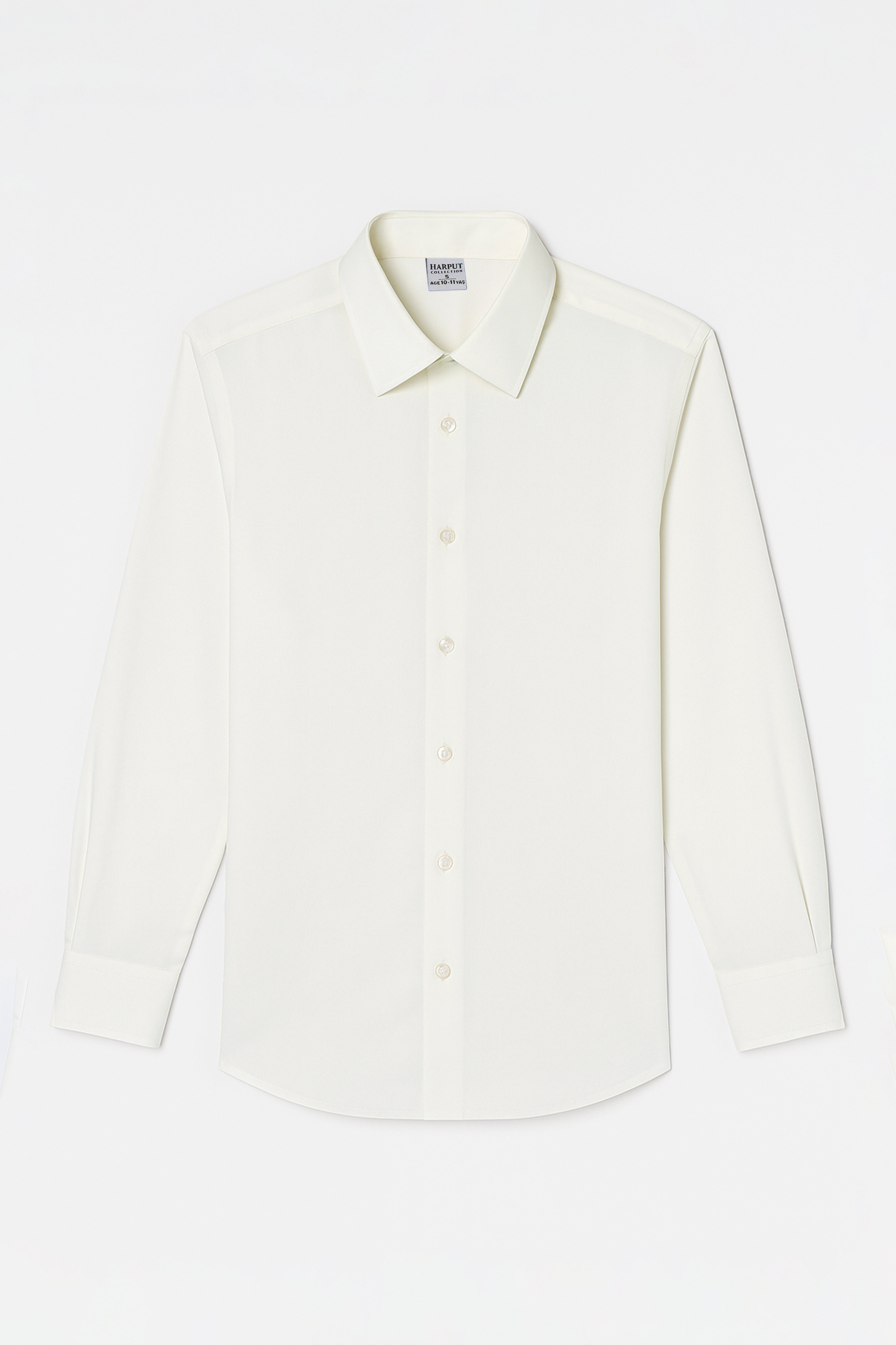 Boys Classic Collar Dress Shirt - Harput - Ivory Front Picture