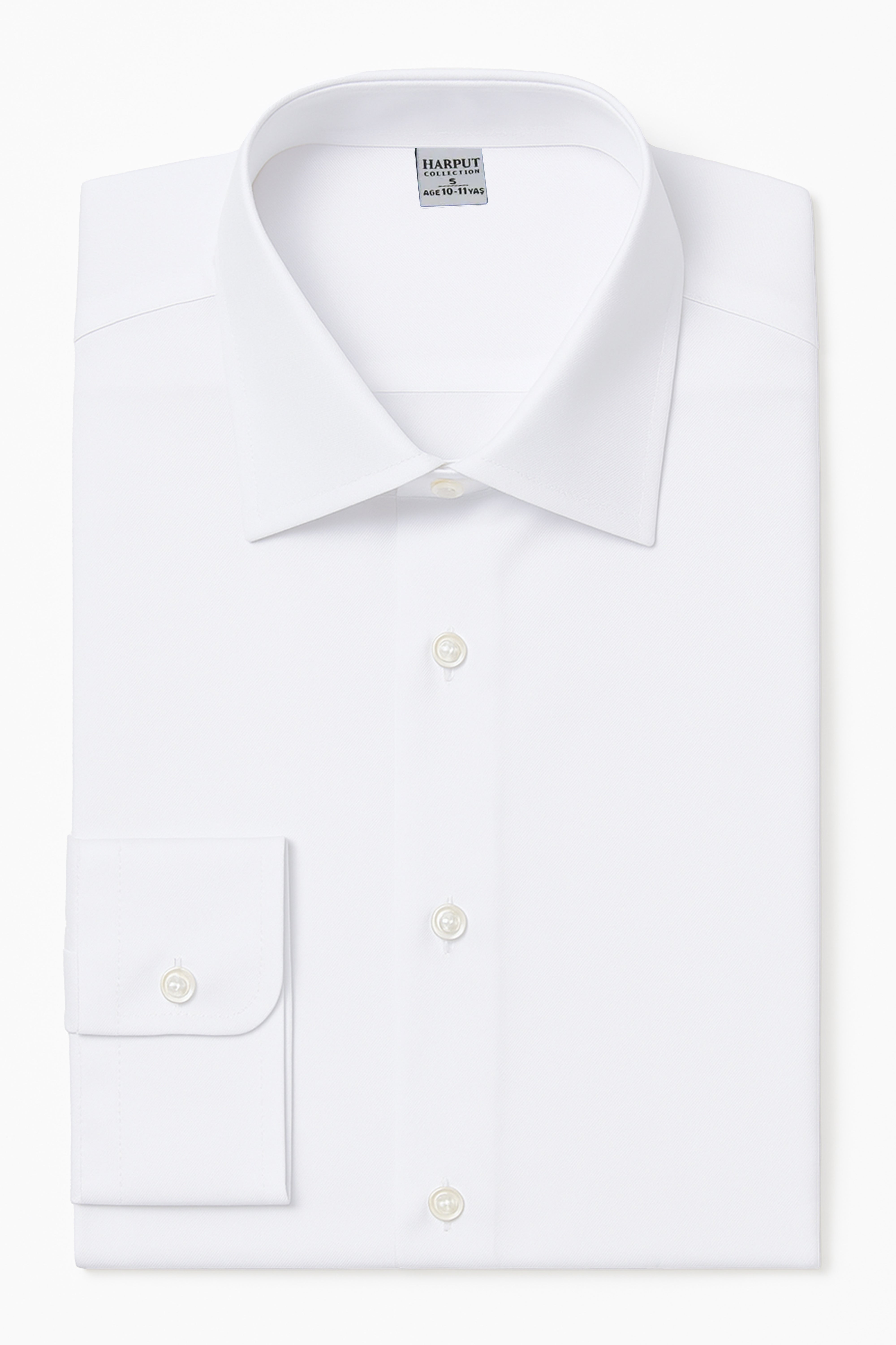 Boys Classic Collar Dress Shirt - Harput - White