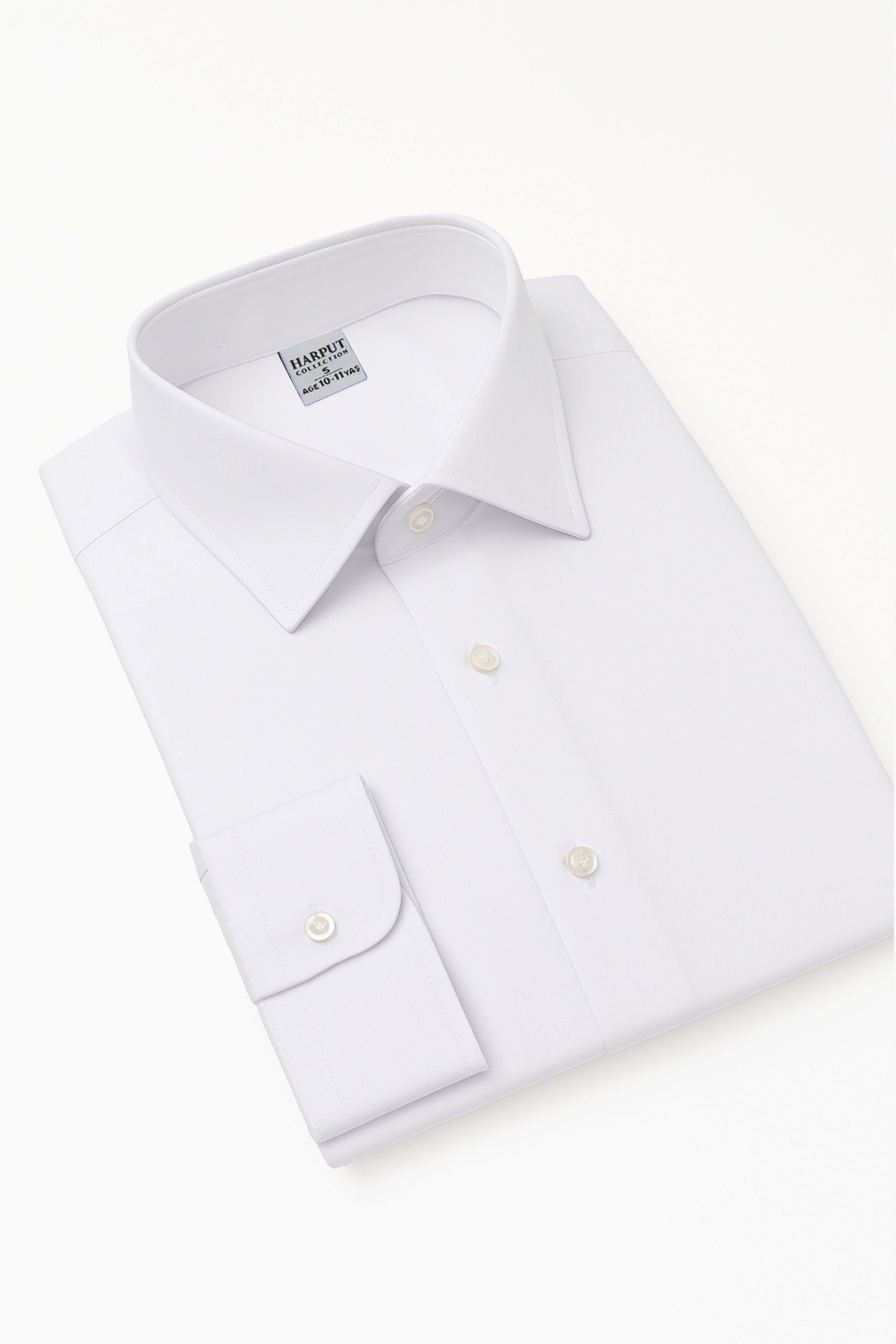 Boys Classic Collar Dress Shirt - Harput - White Side Picture