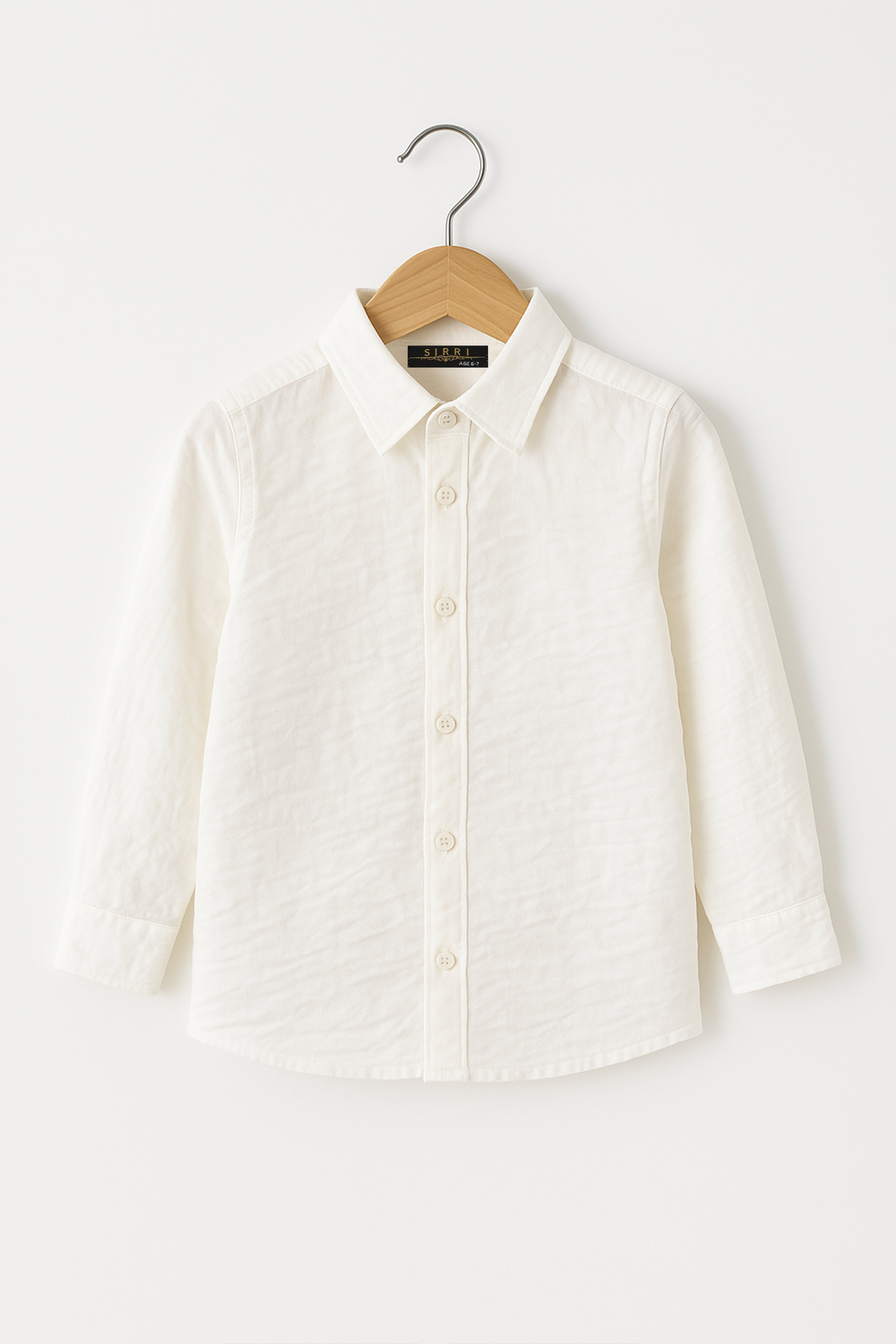 Baby Boys’ & Boys’ Linen Cotton Smart Casual Shirt - Ivory Cream