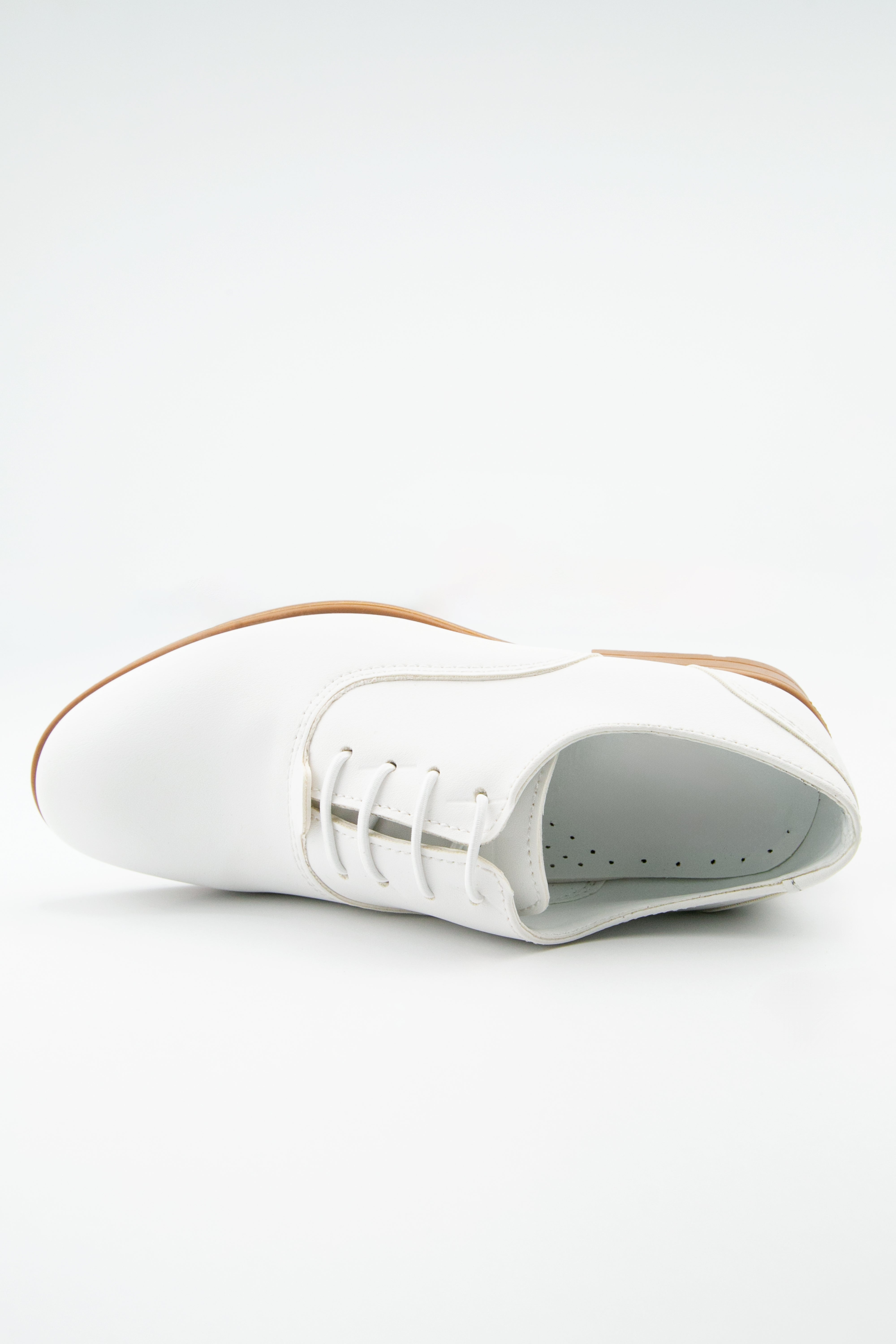 Boys Derby Communion Lace Up Dress Shoes - Majestic - White