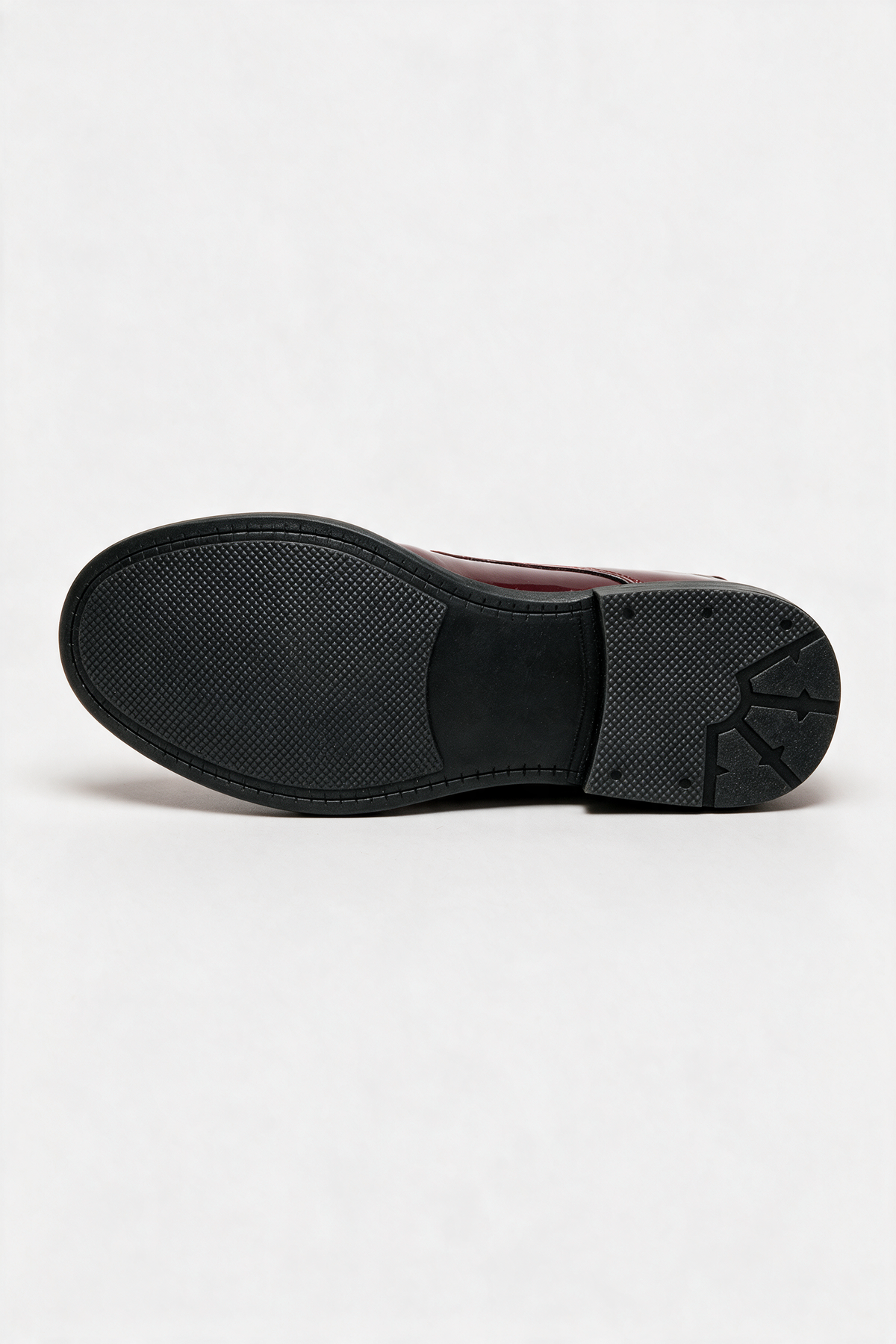 Boys Derby Patent Lace Up Formal Shoes - Wine