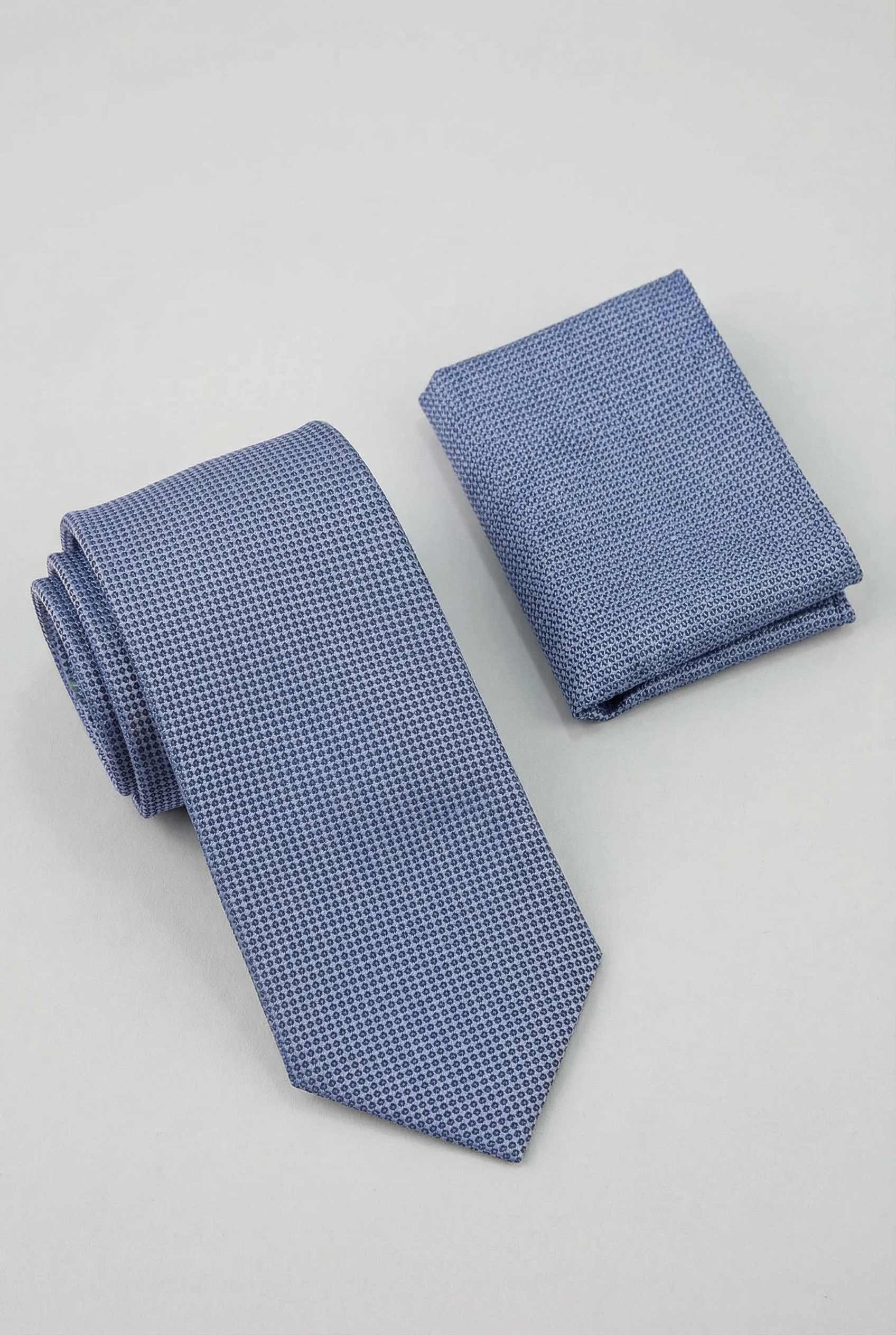 Boys Double-Breasted Pinstripe Suit - 3-Piece & 6-Piece Set - Sky Blue