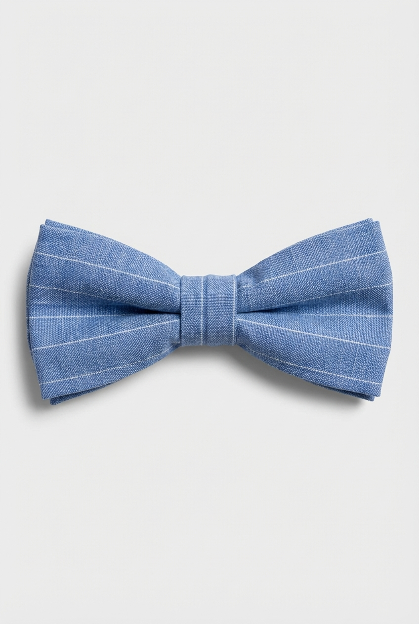 Boys Double-Breasted Pinstripe Suit - 3-Piece & 6-Piece Set - Sky Blue