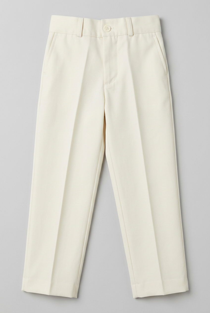 Boys Formal Suit Trousers - Cream
