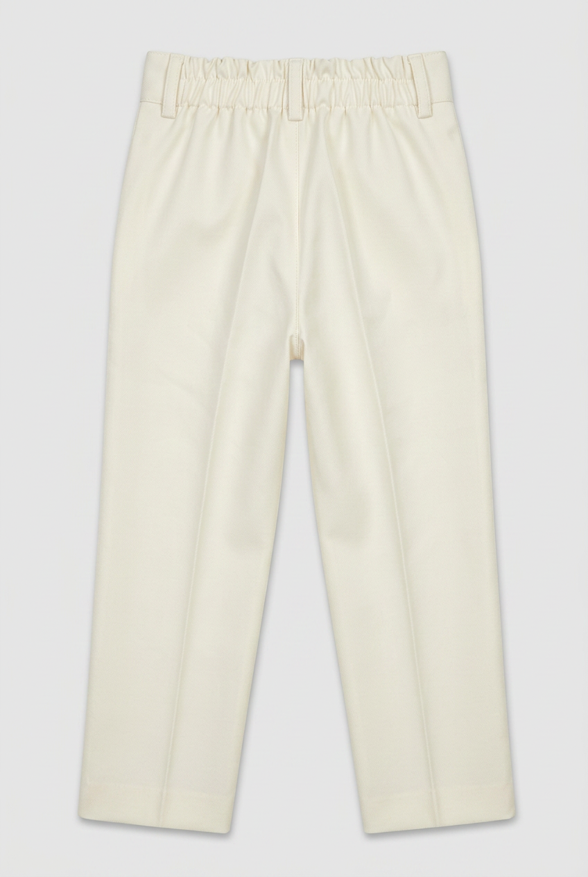 Boys Formal Suit Trousers - Cream