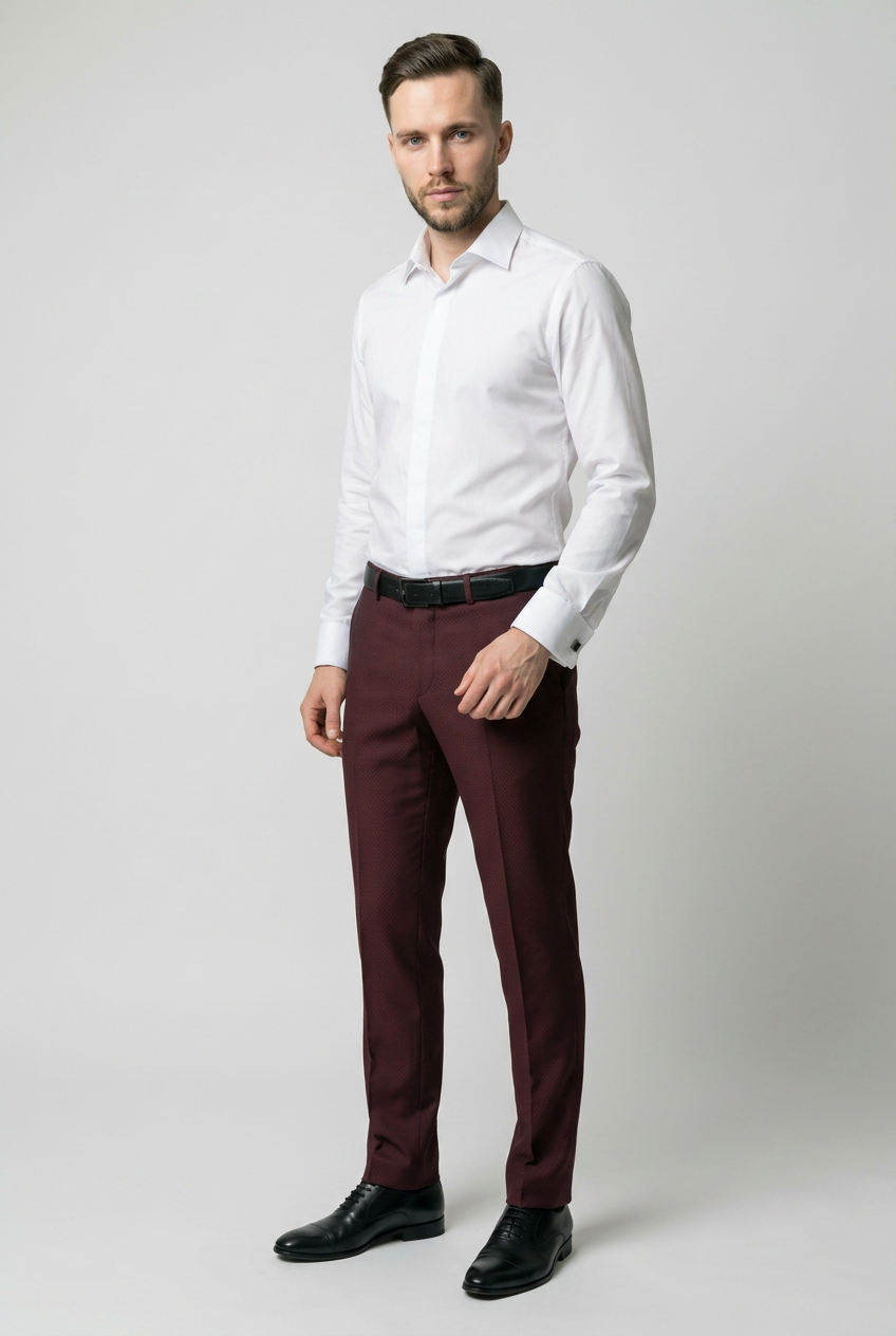 Boys Formal Suit Trousers Sold Separately - Style MYERS WINE