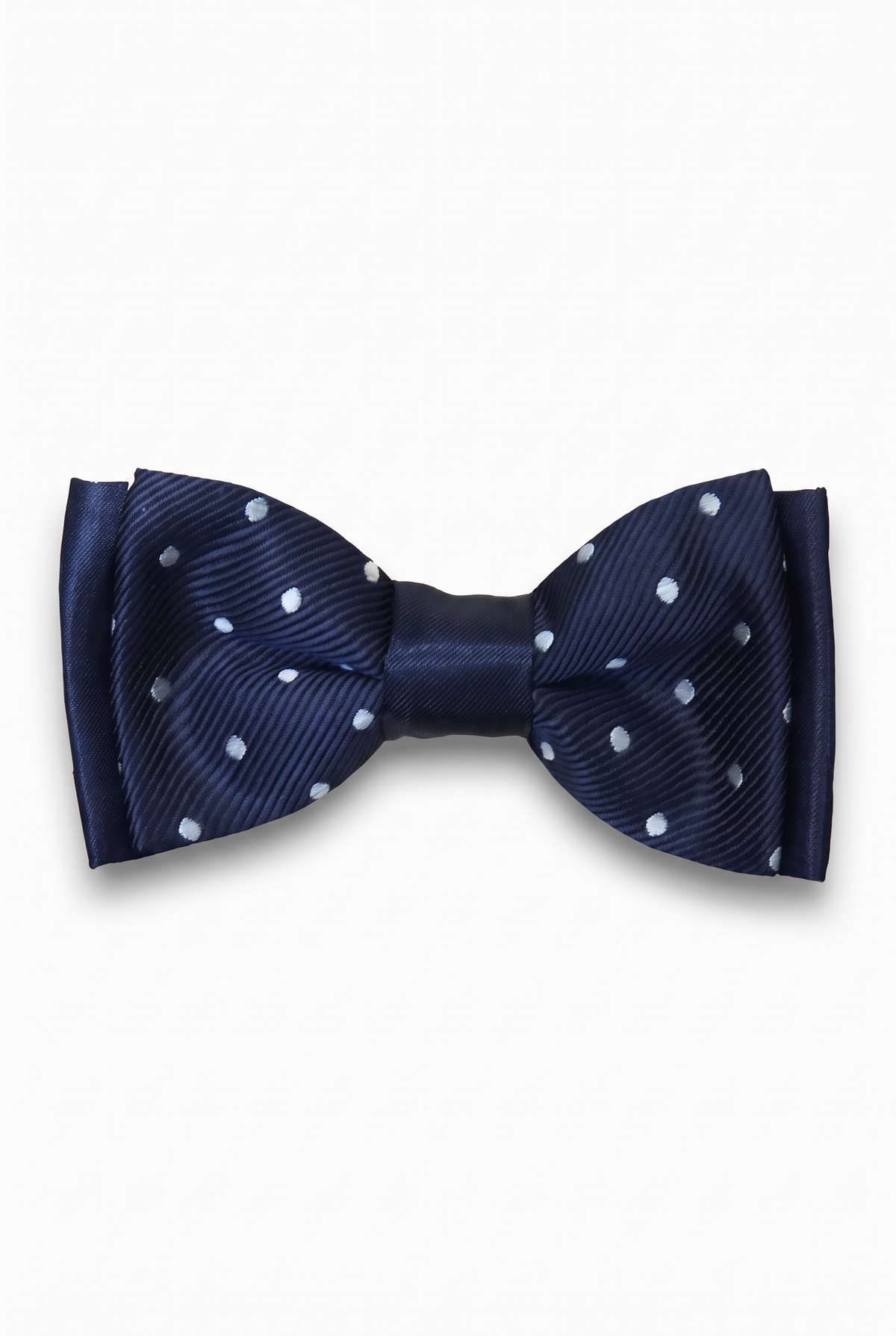 Boys Polka Dot Bow Tie - BWP Dark Navy