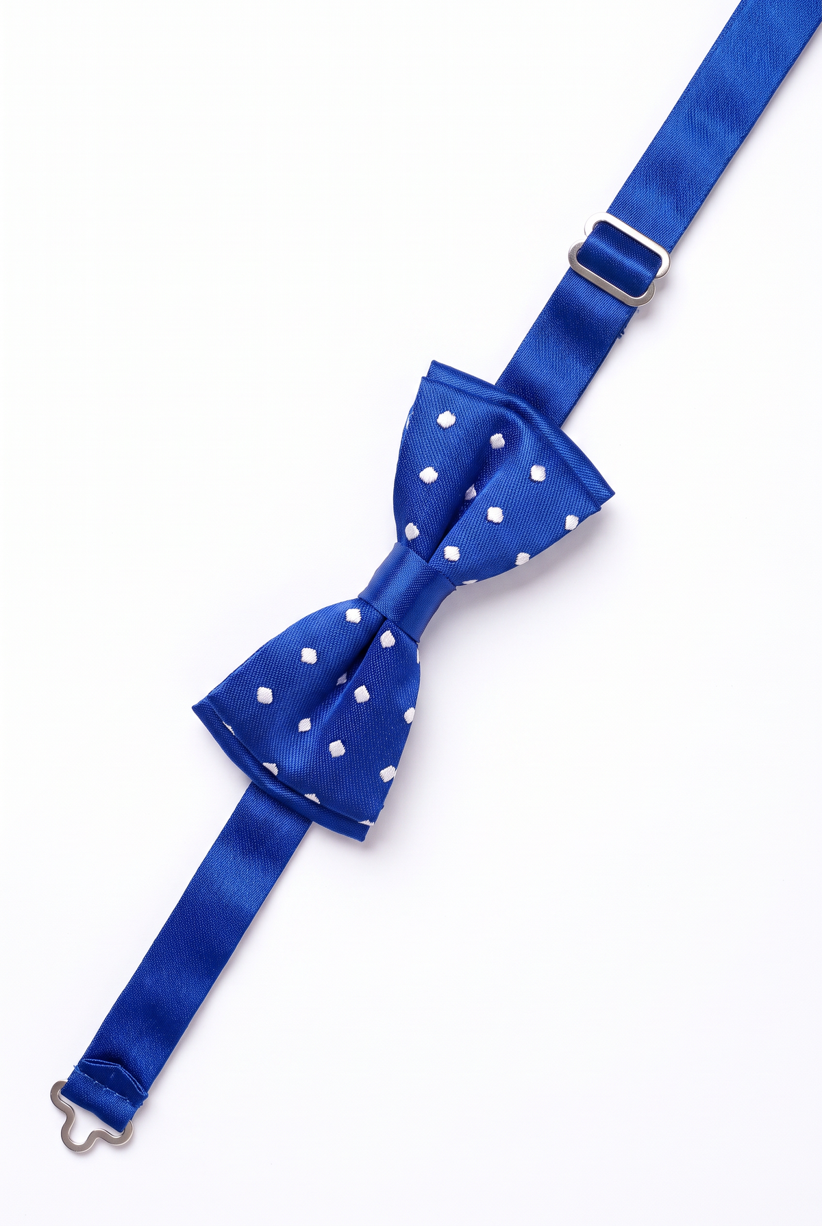 Boys Polka Dot Bow Tie - BWP Saks Blue Strap Picture
