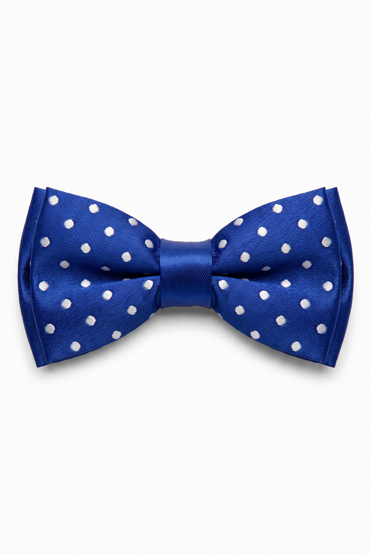 Boys Polka Dot Bow Tie - BWP Saks Blue