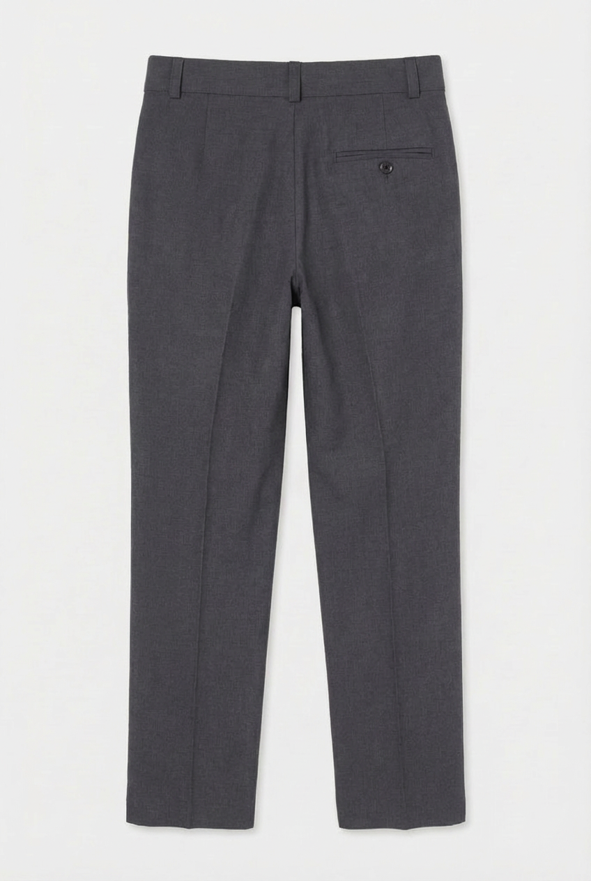 Boys Slim Fit Piping Grey Suit with Floral Waisctoat Set - Grey