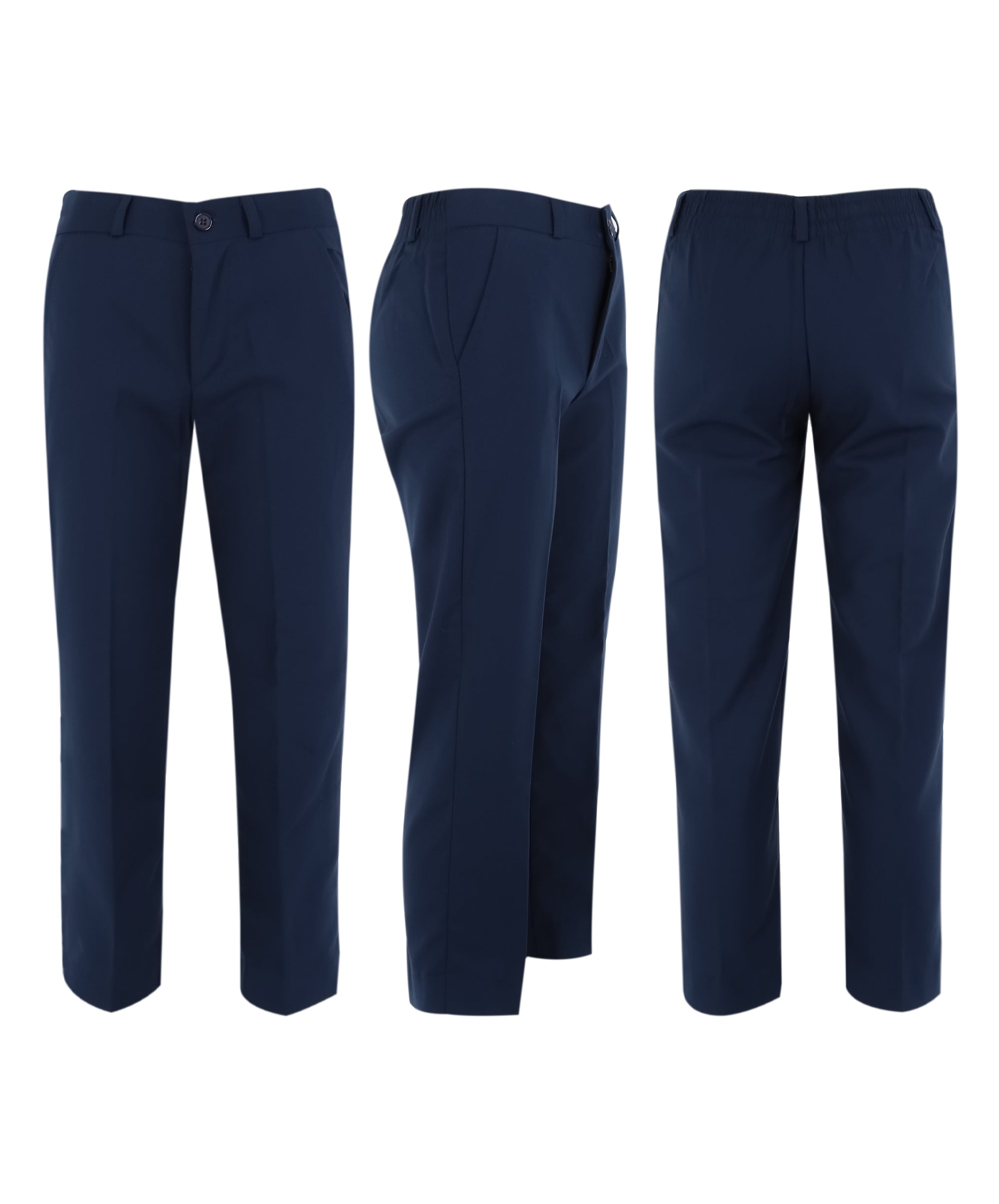 Boys Summer Waistcoat Suit 4 PC Set - Navy Blue