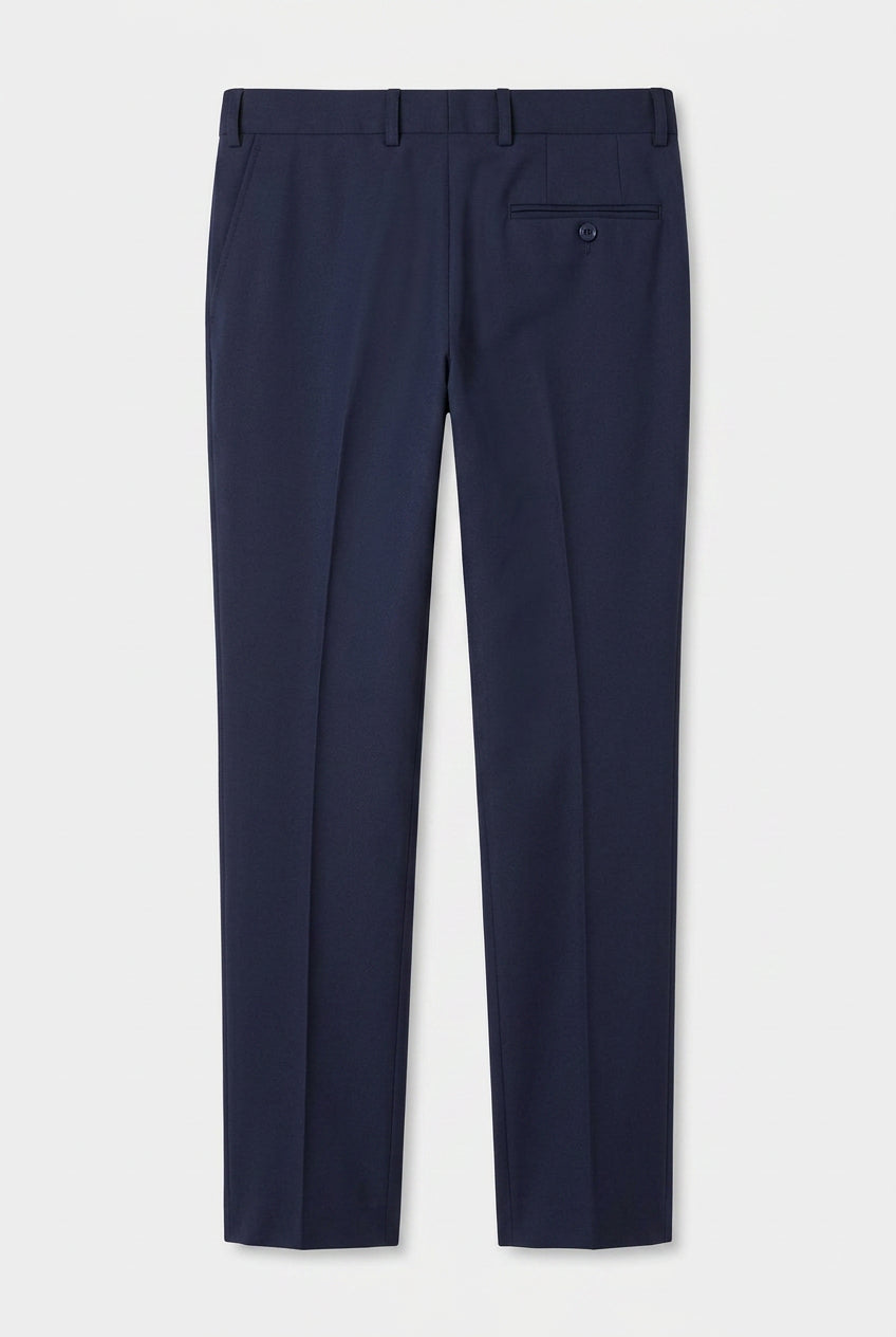 Boys Tuxedo Dinner Suit with Double Breasted Waistcoat - DAMATLIK 6-Piece - Navy
