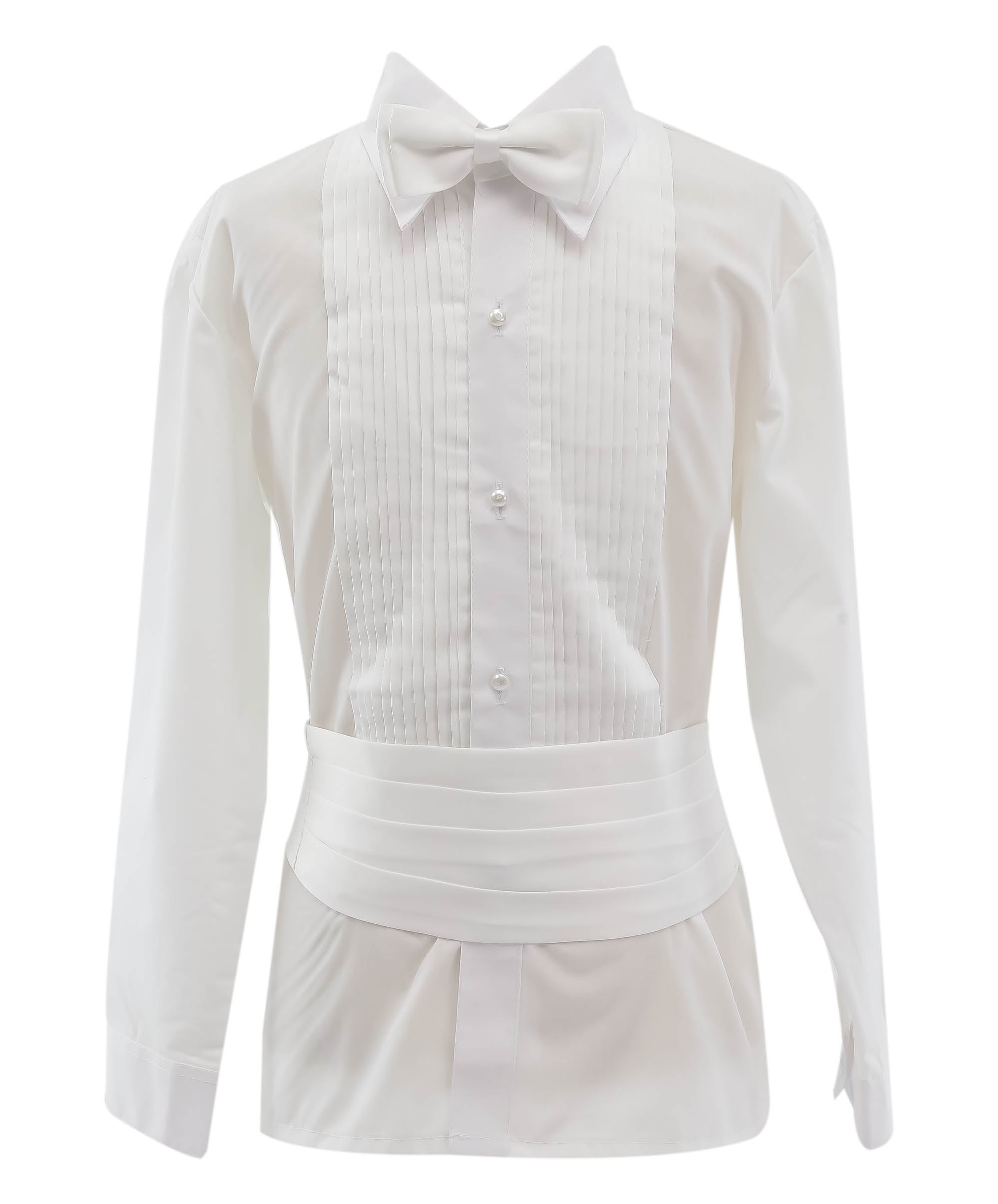 Boys Tuxedo Suit Set - White Shirt Picture